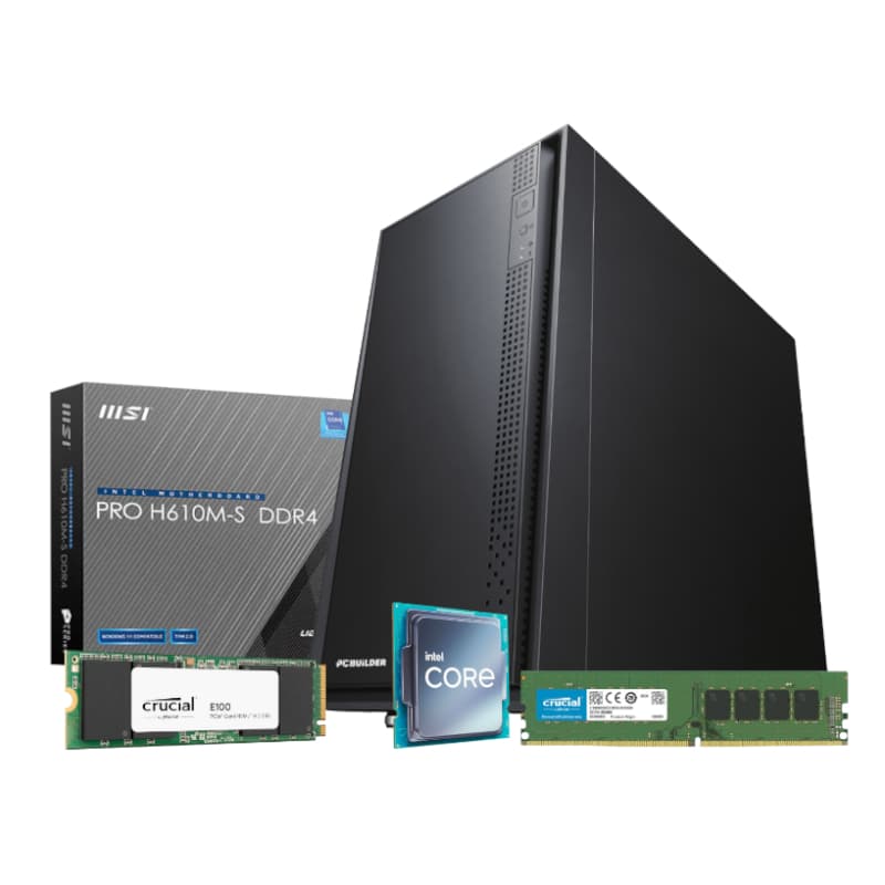PCBuilder Intel i5-12400 OFFICE MASTER Core Windows 11 Pro Desktop PC — image 1