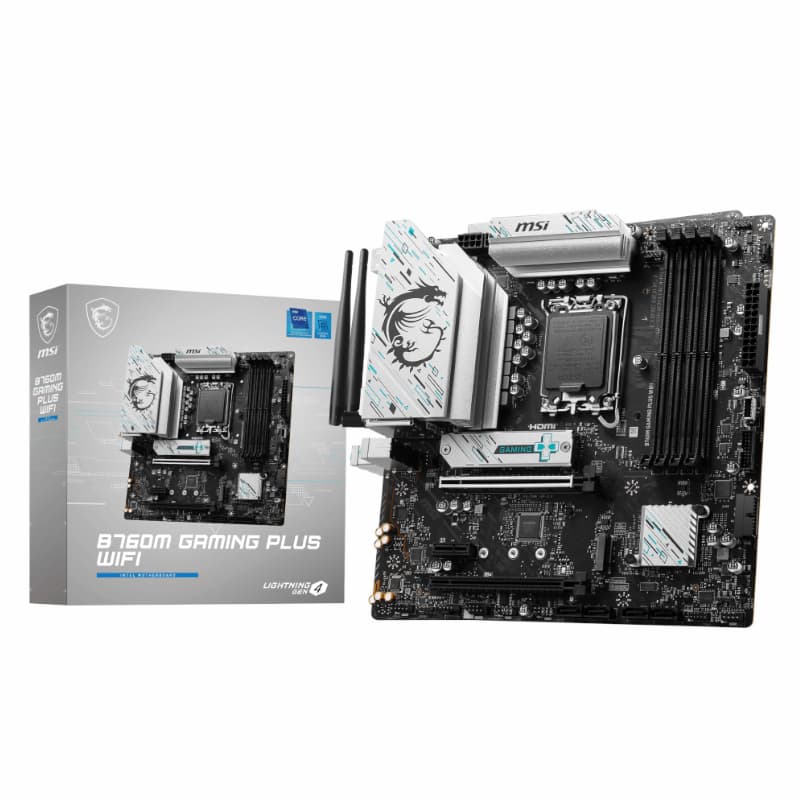 MSI B760M GAMING PLUS WIFI DDR5 Intel LGA1700 M-ATX Gaming Motherboard — image 1