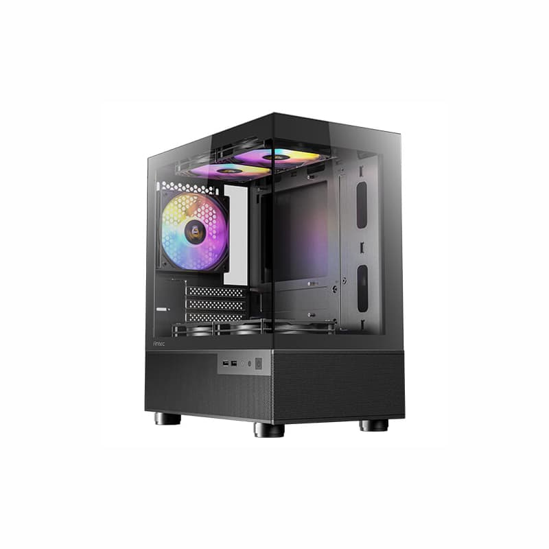 Antec CX200M Elite Micro-ATX | ITX RGB Mini-Tower Gaming Chassis - Black — image 1