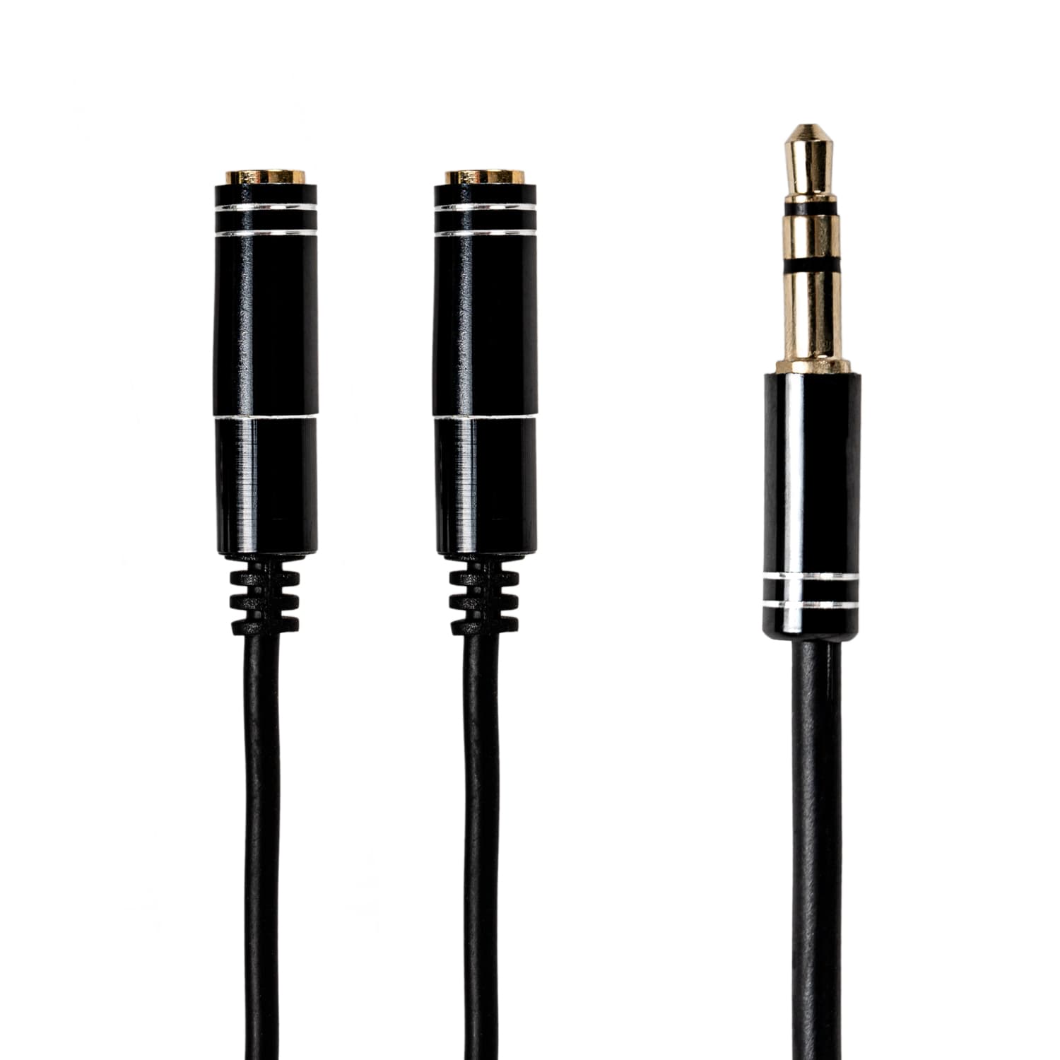 Gizzu 3-Pole Audio Splitter Cable - Black — image 1