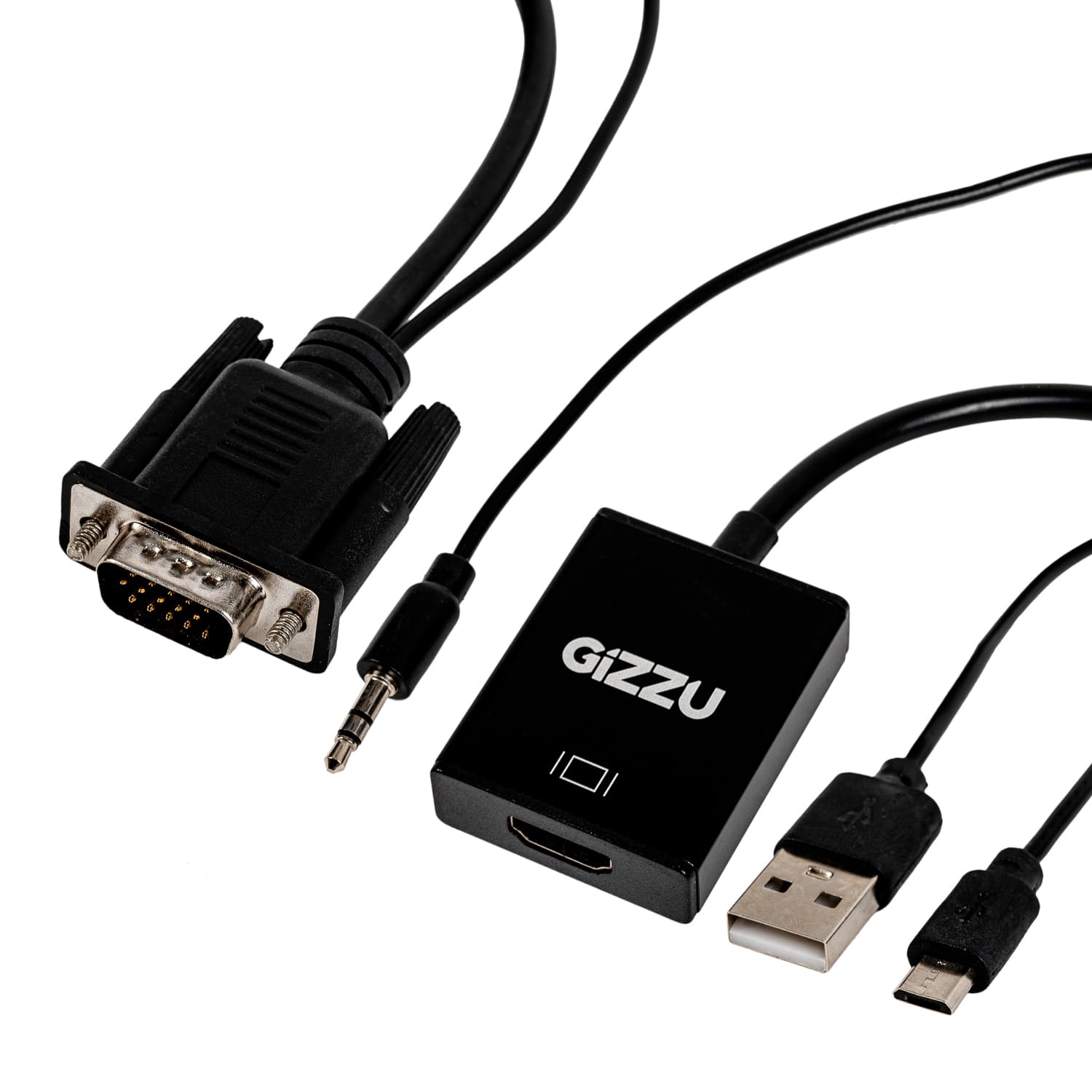 Gizzu 1080P VGA to HDMI Adapter with Audio — image 1