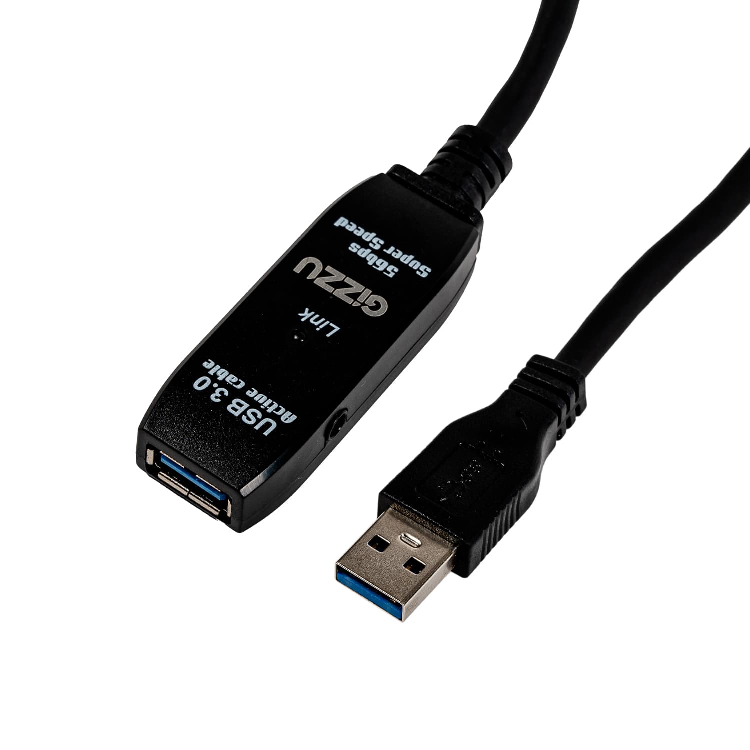 Gizzu USB 3.0 Active Extension Cable 5m - Black — image 1