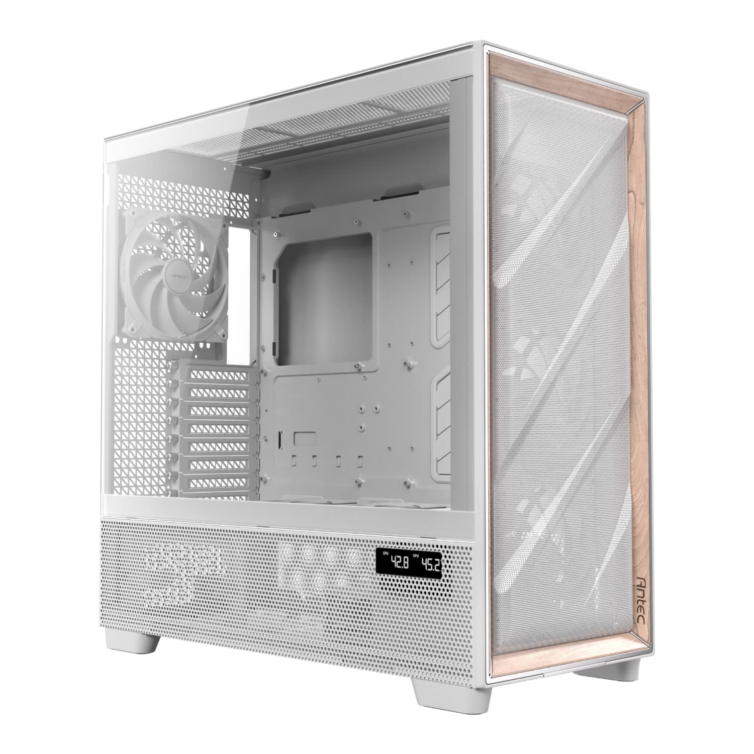Antec FLUX PRO E-ATX Full Tower Gaming Chassis – White — image 1