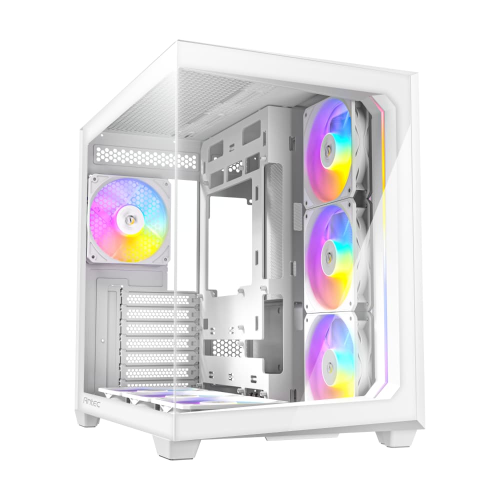 Antec C5 ARGB ATX DUAL Mid Tower Gaming Chassis – White — image 1