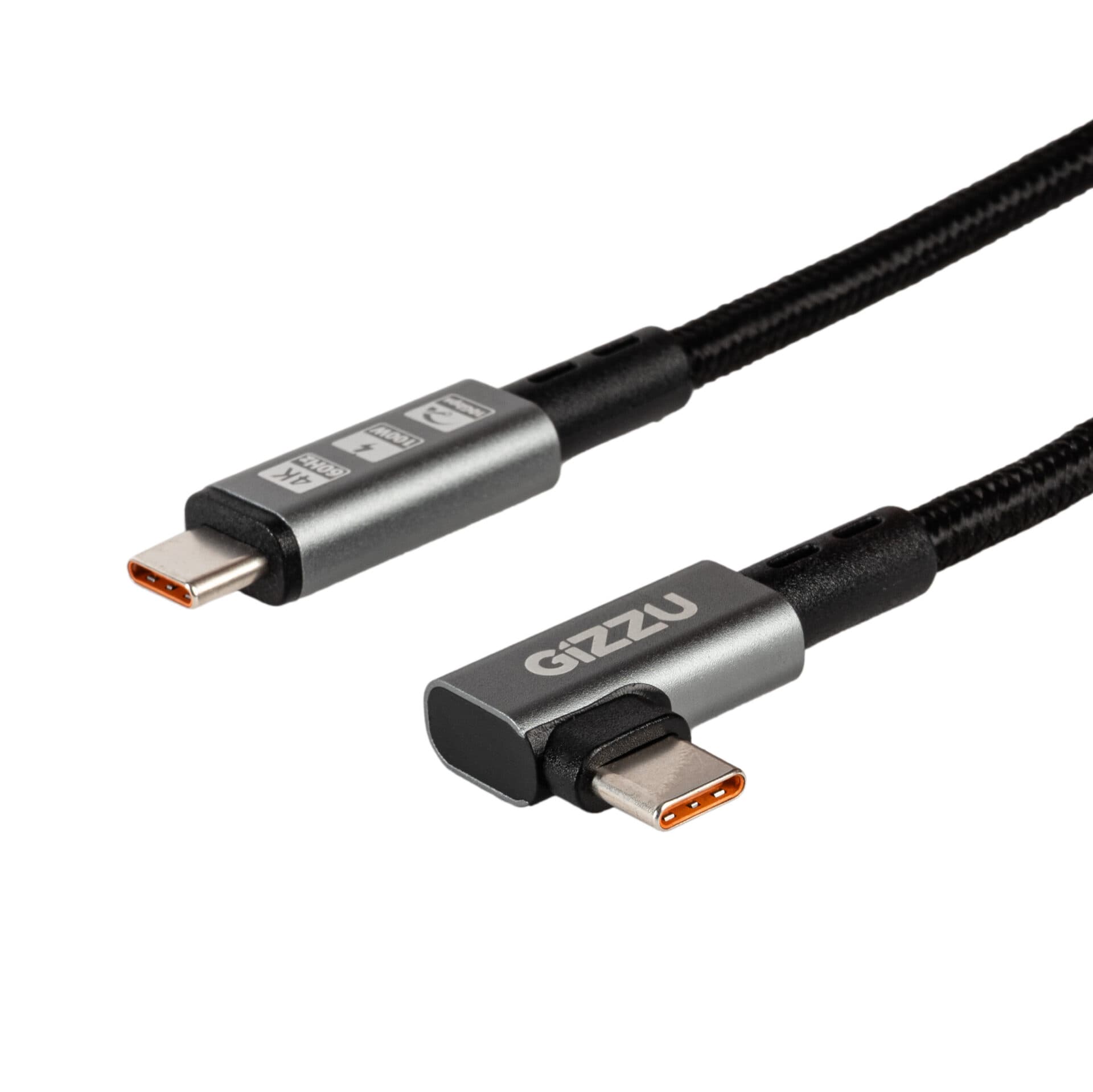 Gizzu 100W 10Gbps Type-C Angled 1m Cable — image 1