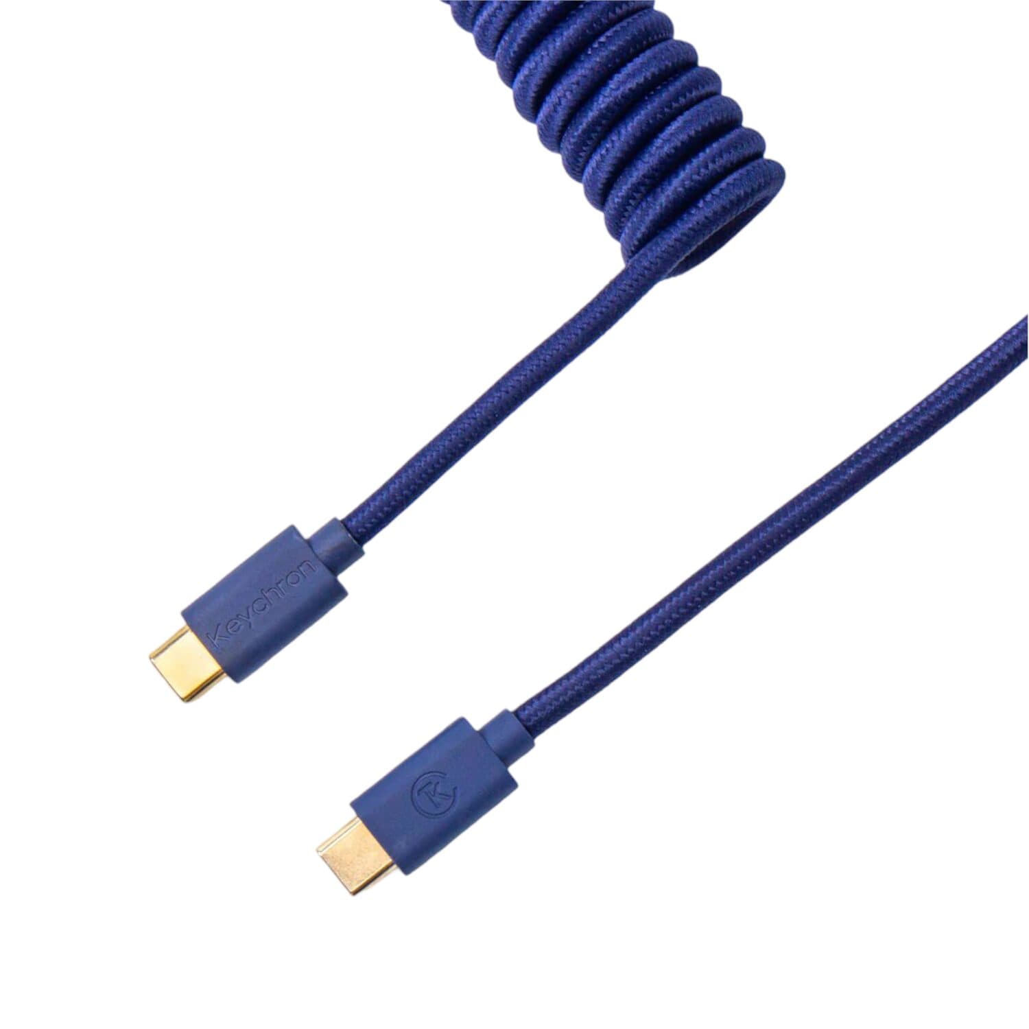 Keychron Coiled Aviator Blue Cable — image 1