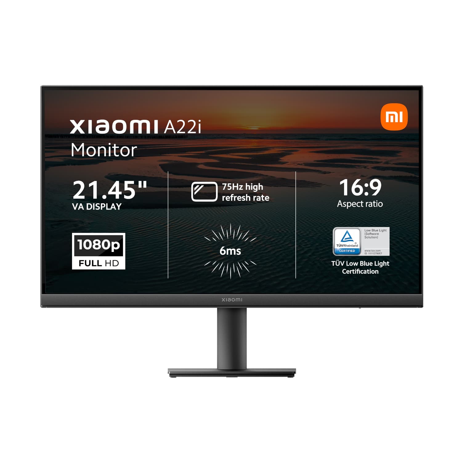 Xiaomi A22i 22" Full HD 1080p VA Monitor (75Hz, 6ms, and VESA Mount) — image 1