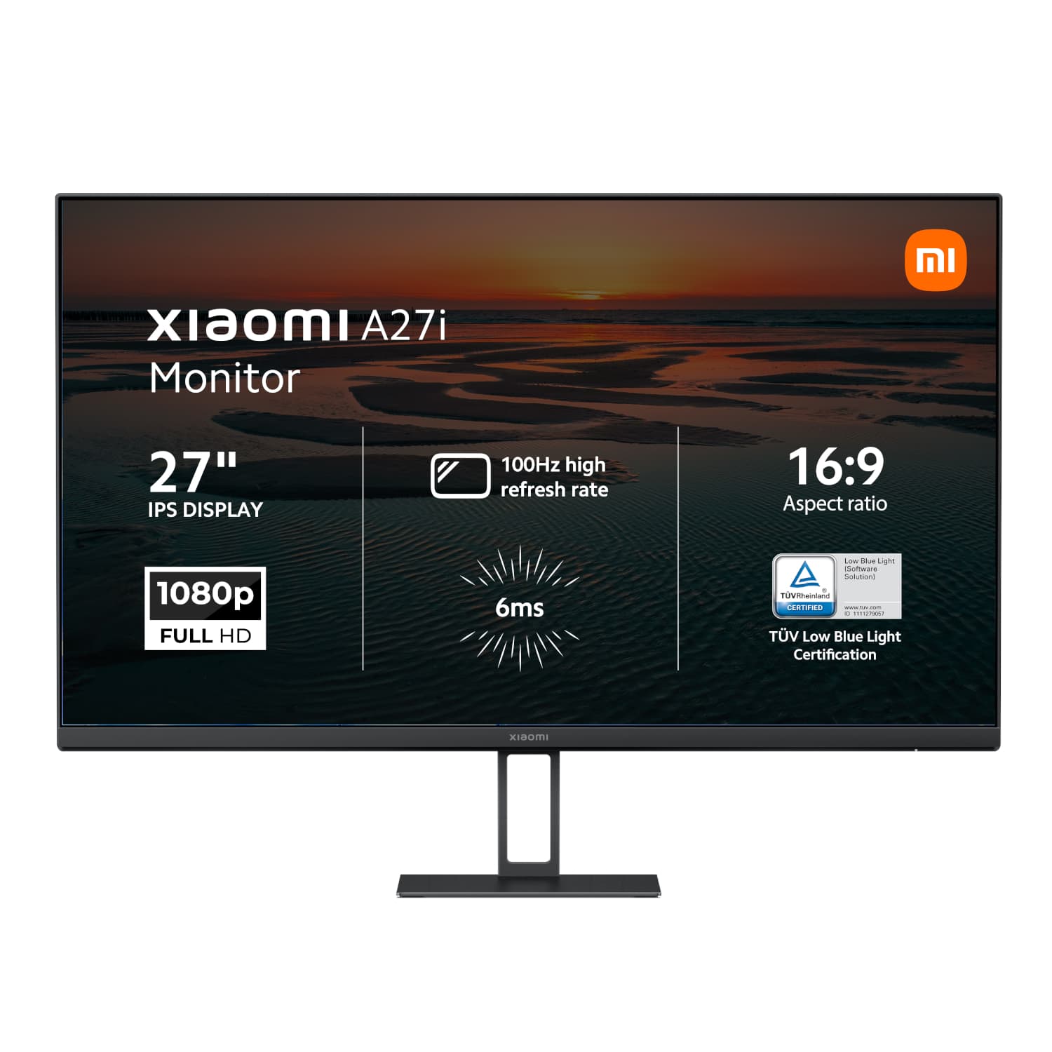 Xiaomi A27i 27" Full HD 1080p IPS Monitor (100Hz, 6ms, and VESA Mount) — image 1