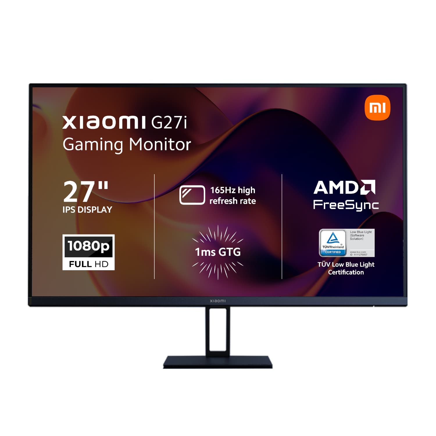 Xiaomi G27i 27" Full HD 1080p IPS Gaming Monitor (165Hz, 1ms, 16:9, HDMI/DP, and AMD FreeSync Premium) — image 1