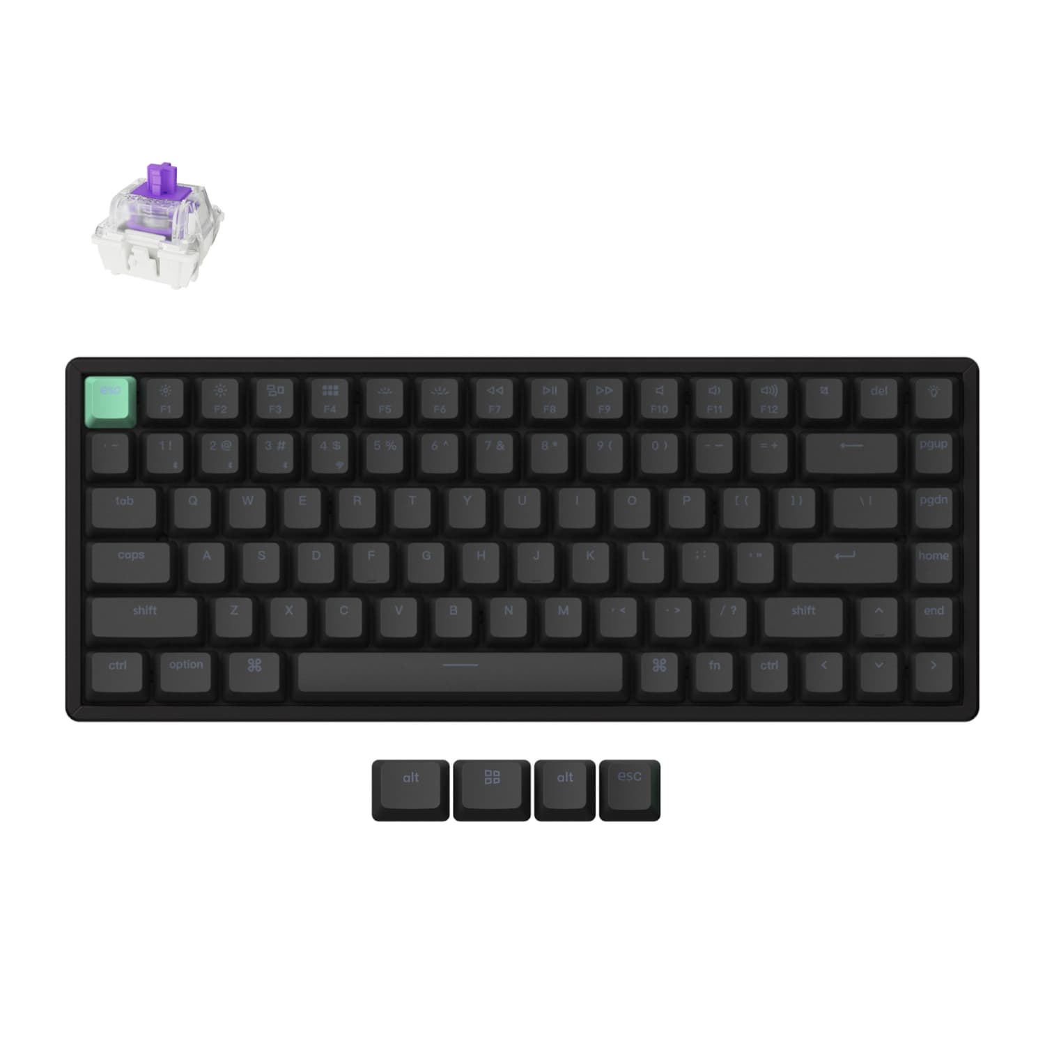 Keychron K2 HE Wireless Standard Magnetic Custom Keyboard | NEBULA Switch — image 1