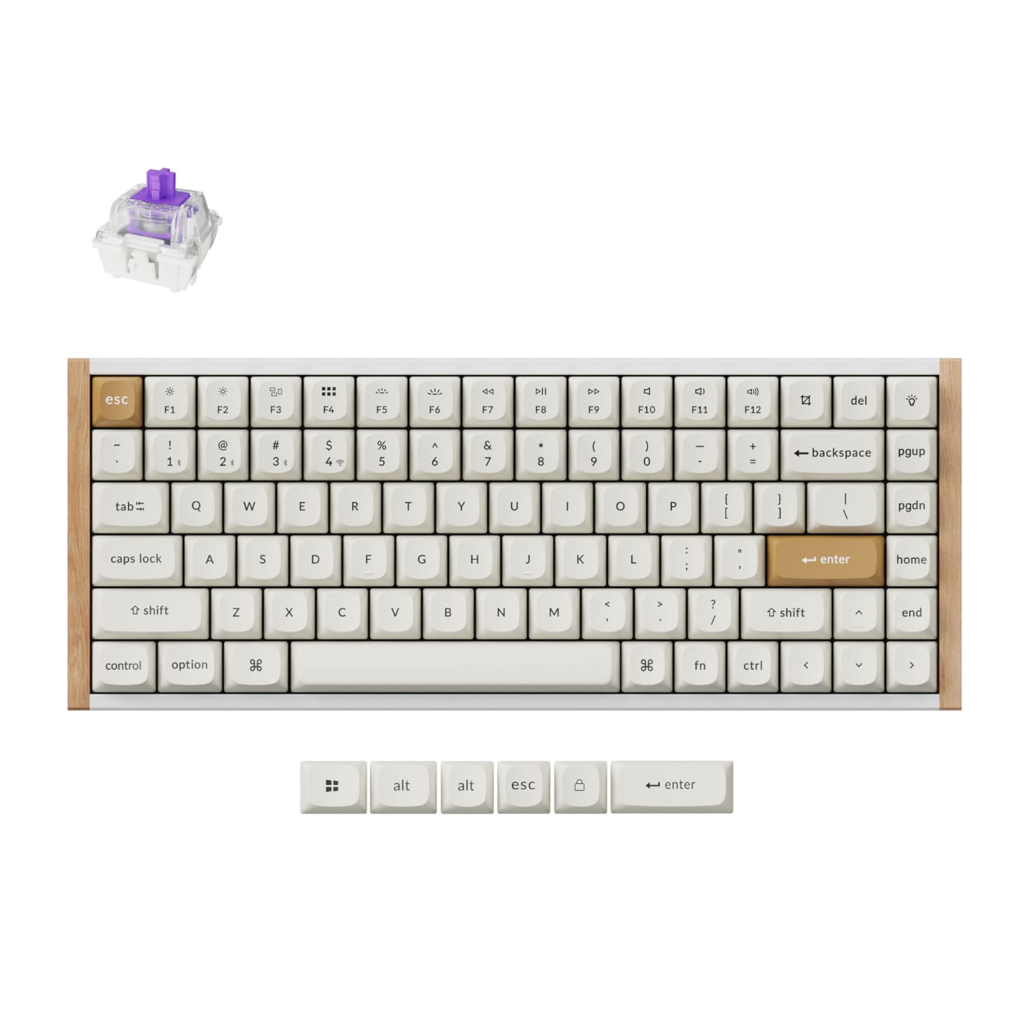 Keychron K2 HE Wireless Special Edition Magnetic Custom Keyboard | NEBULA Switch – White — image 1