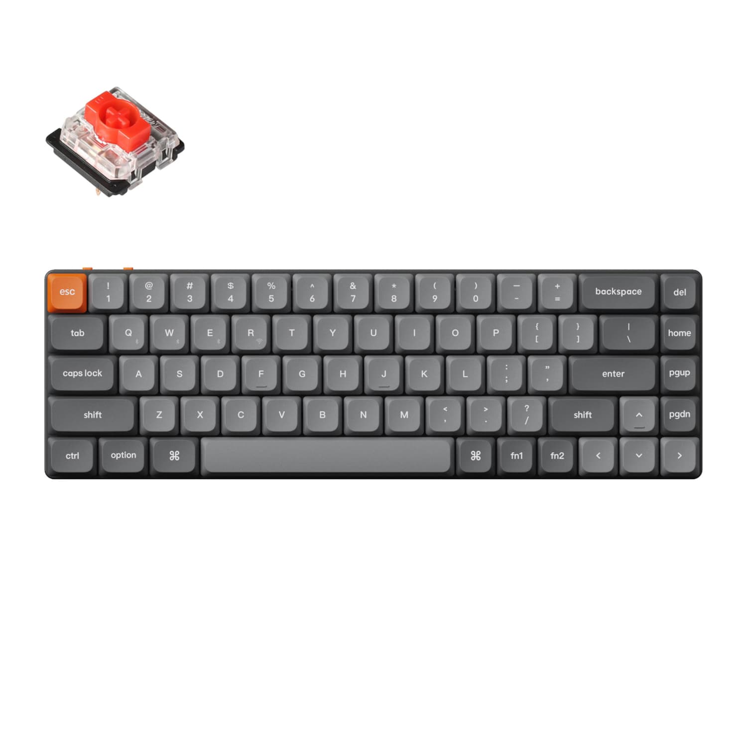 Keychron K7 Max QMK/VIA 65% Wireless Custom Mechanical Keyboard | RED Switches — image 1