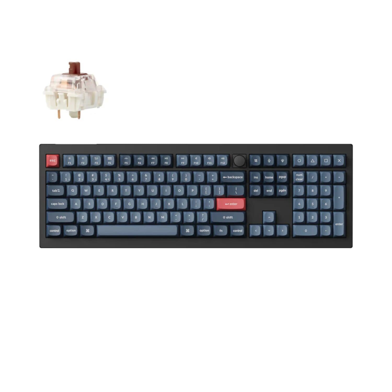 Keychron V6 Max Wireless Custom Keyboard - BROWN Switch — image 1