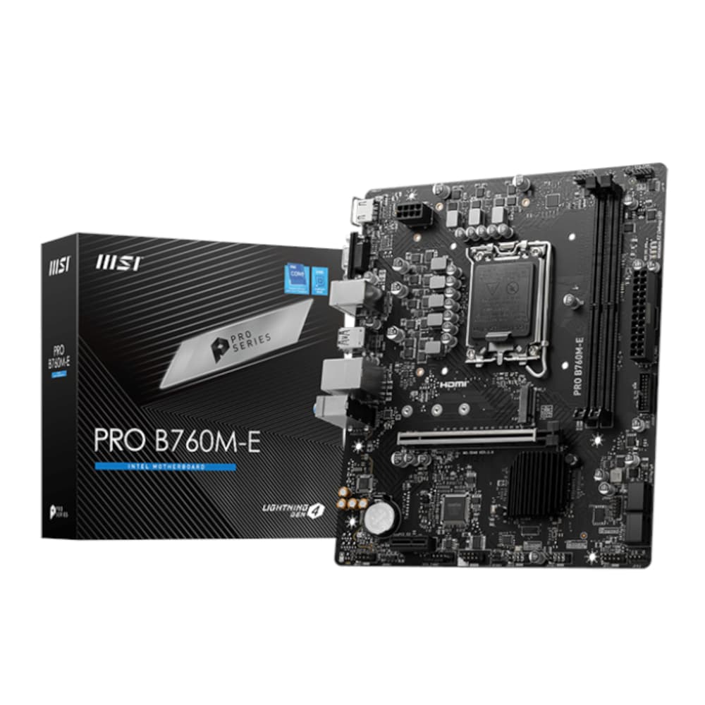 MSI B760M-E PRO DDR5 LGA1700 M-ATX Motherboard — image 1
