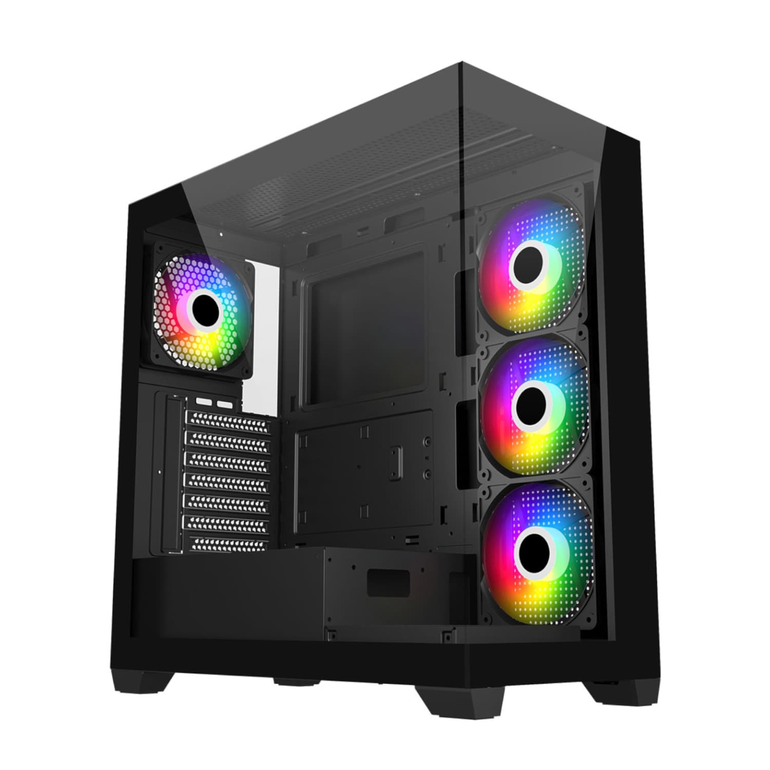FSP M340 ARGB ATX Gaming Chassis - Black — image 1