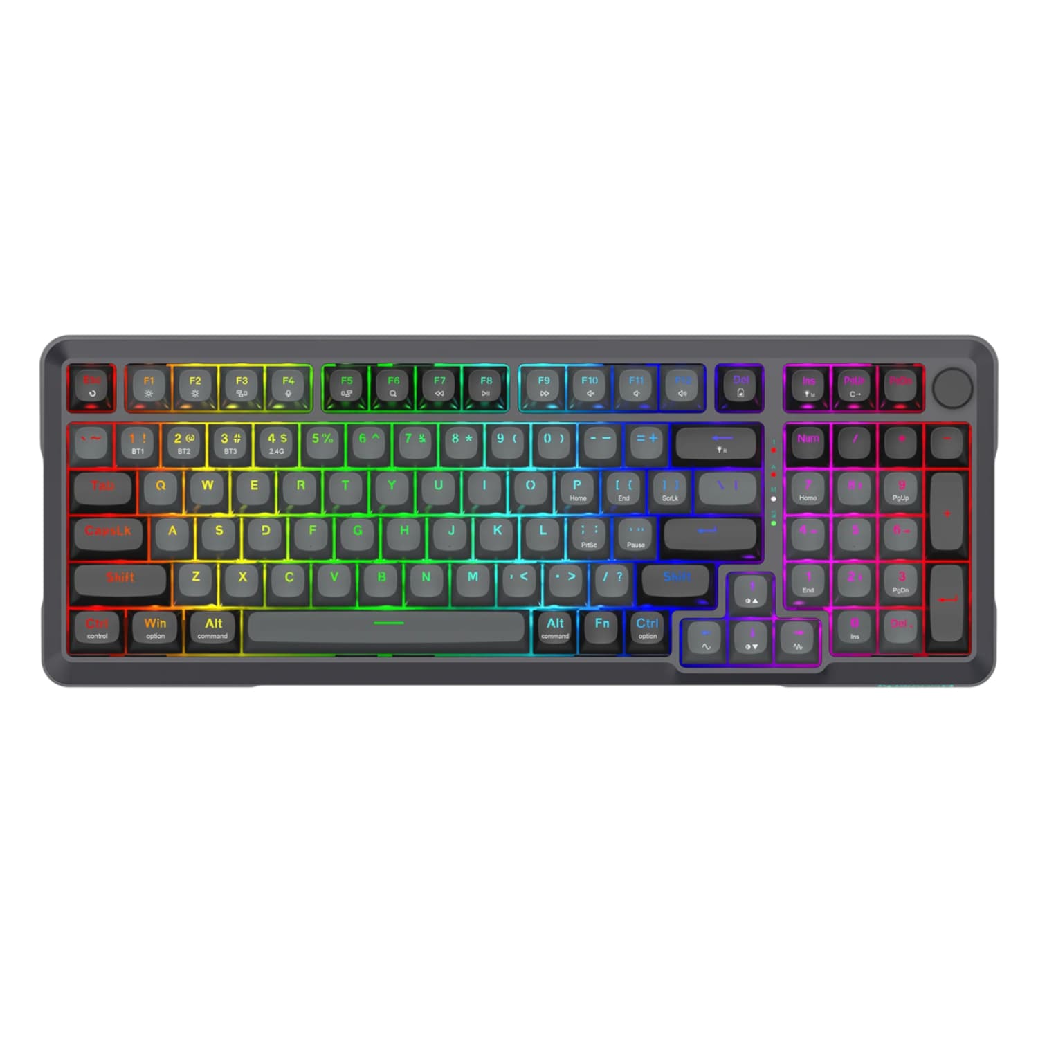 Redragon BRAGI PRO K688 98+1 Gasket Wireless Mechanical Keyboard (Triple Mode, RGB, Hot-Swappable, Cream Linear Switches) — image 1