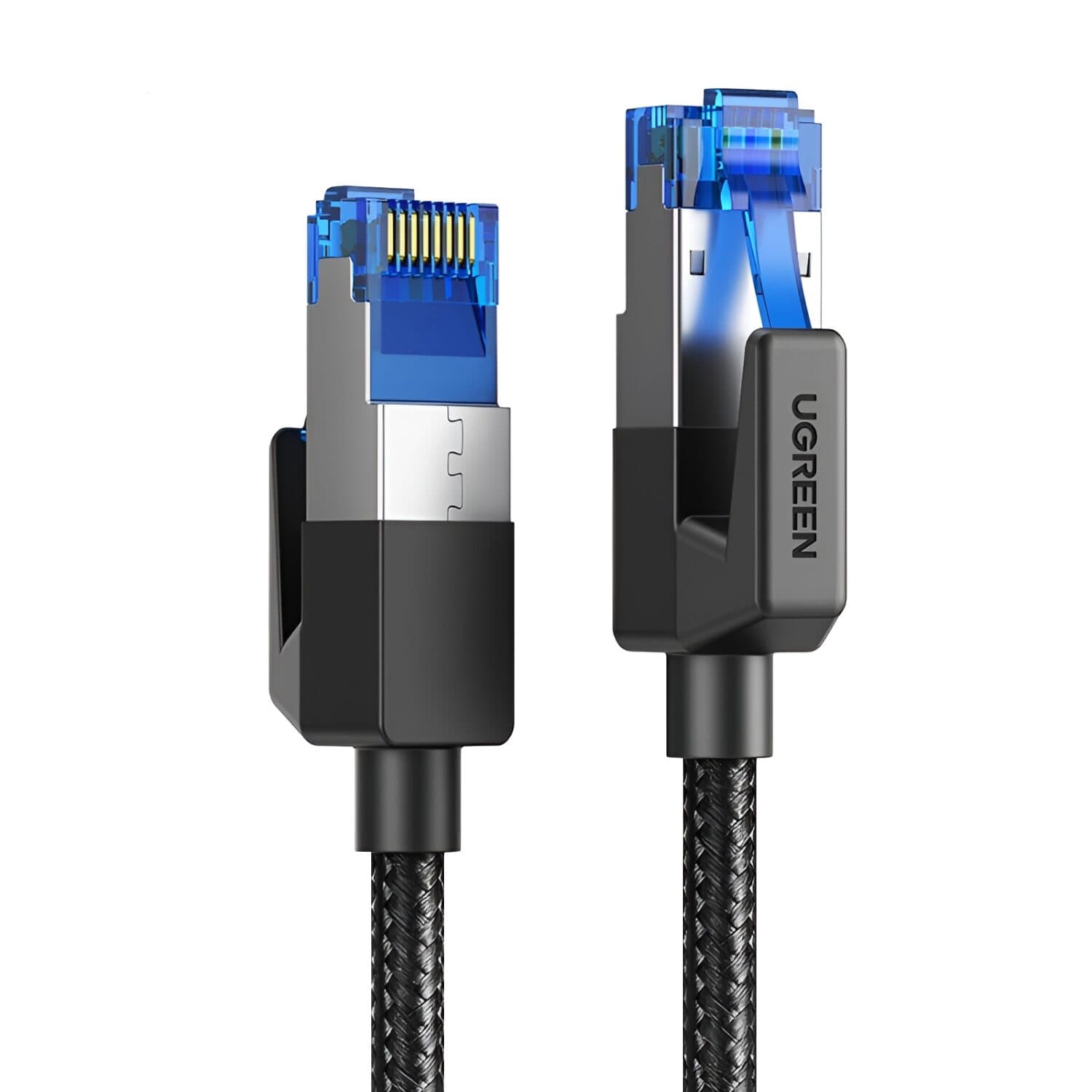 UGREEN Cat8 Nylon Braided Ethernet Cable - 40Gbps with Modular Plugs - 1m — image 1