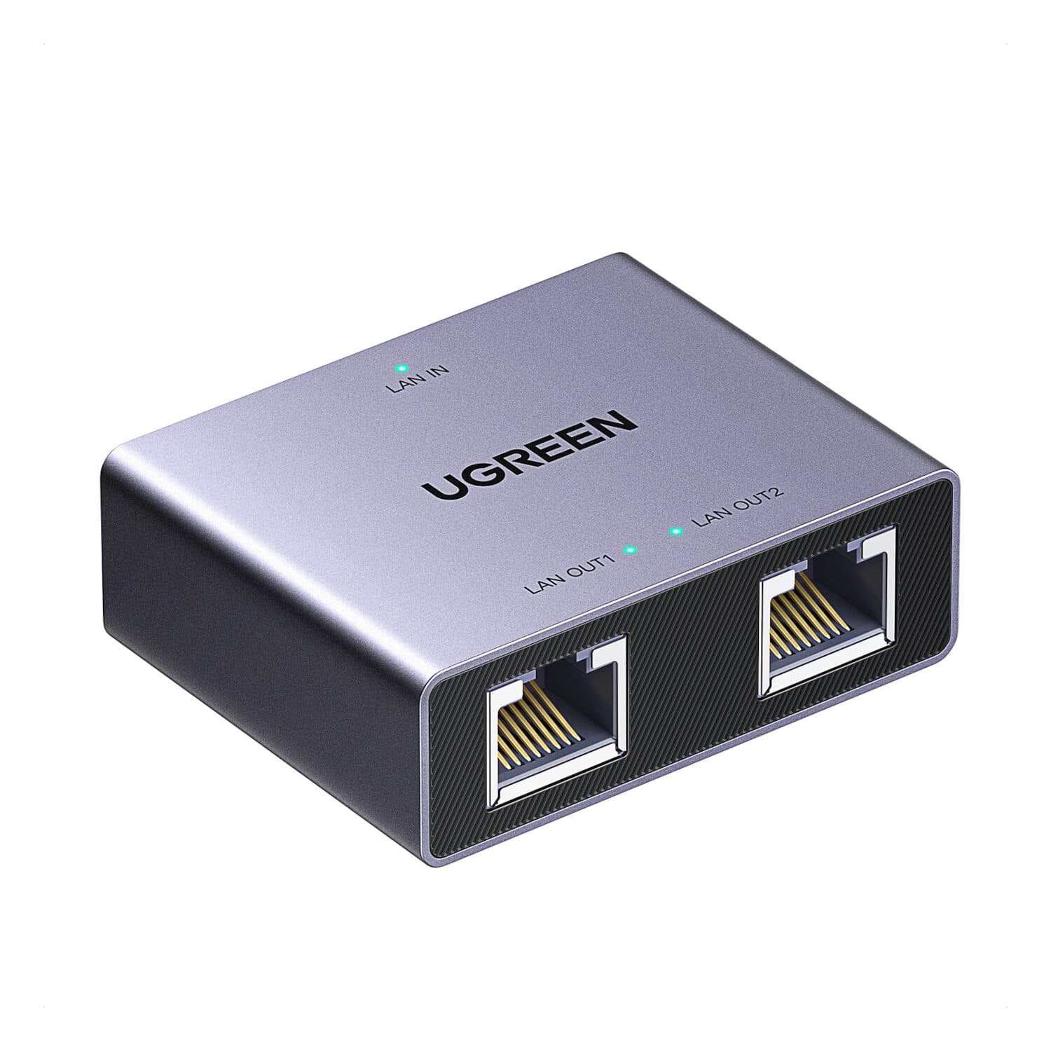 UGREEN 1-to-2 Gigabit Ethernet Splitter, 1000Mbps LAN Network Adapter — image 1