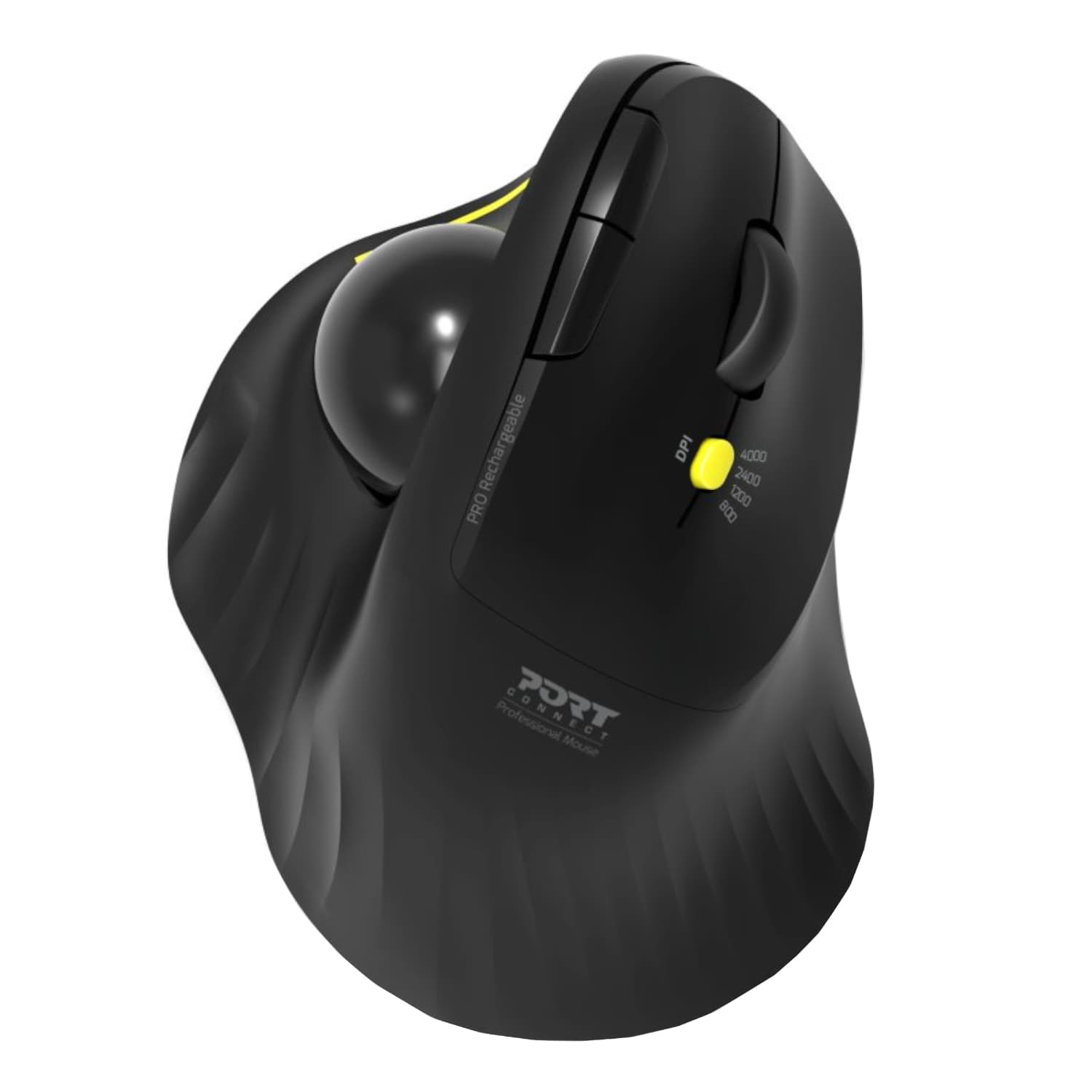 Port Connect Bluetooth + Wireless Rechargeable Ergonomic Trackball Mouse — image 1