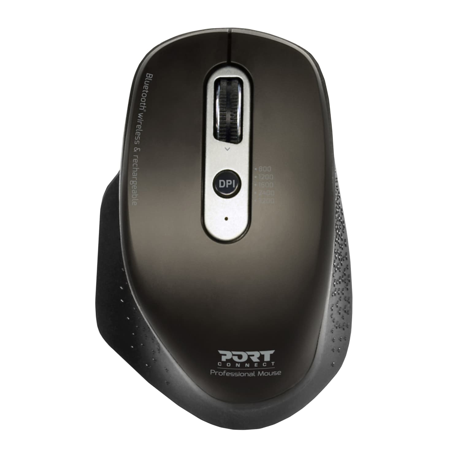 Port Connect Bluetooth Wireless and Rechargeable Executive Mouse - Black — image 1