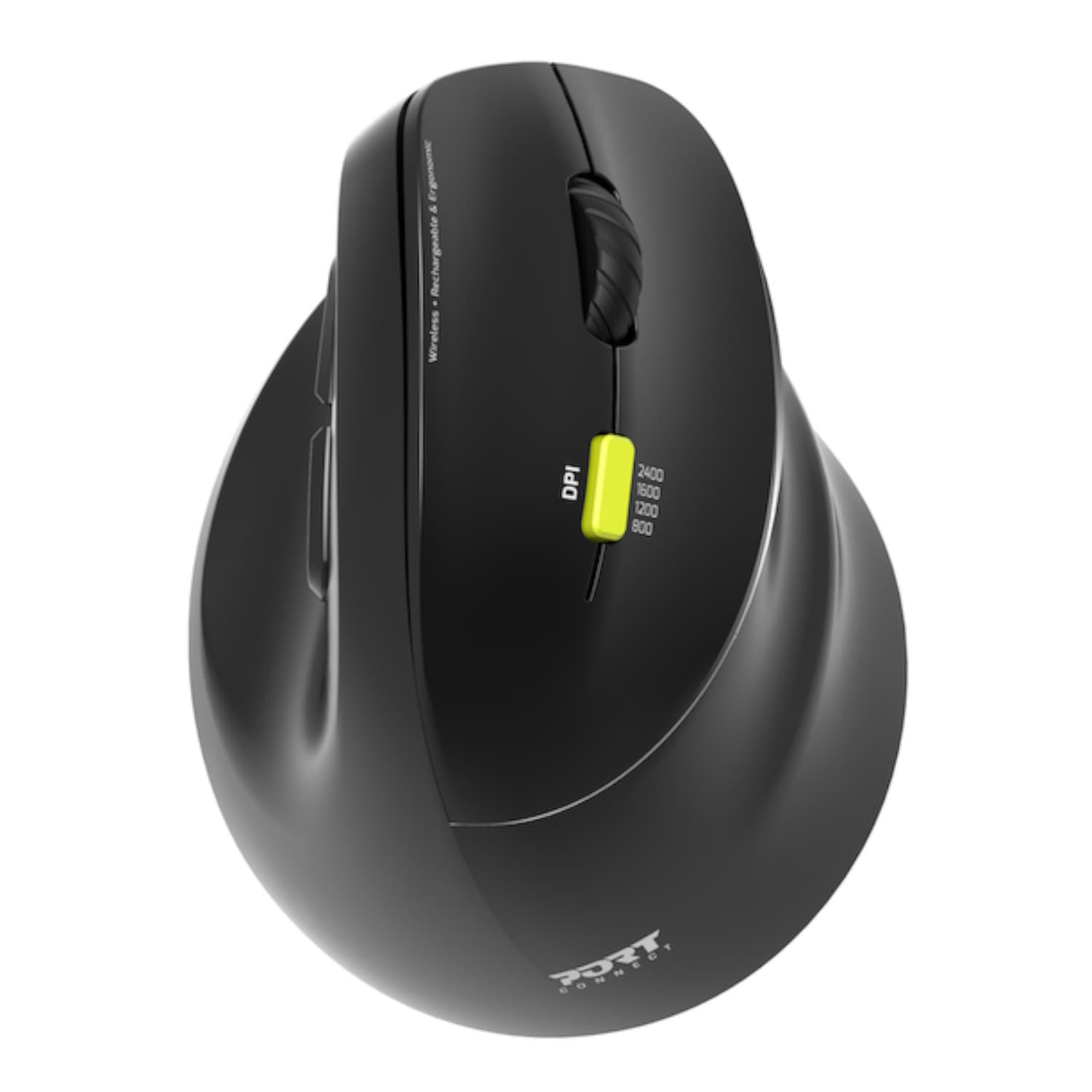 Port Connect Ergo Shape Bluetooth Rechargeable Mouse — image 1