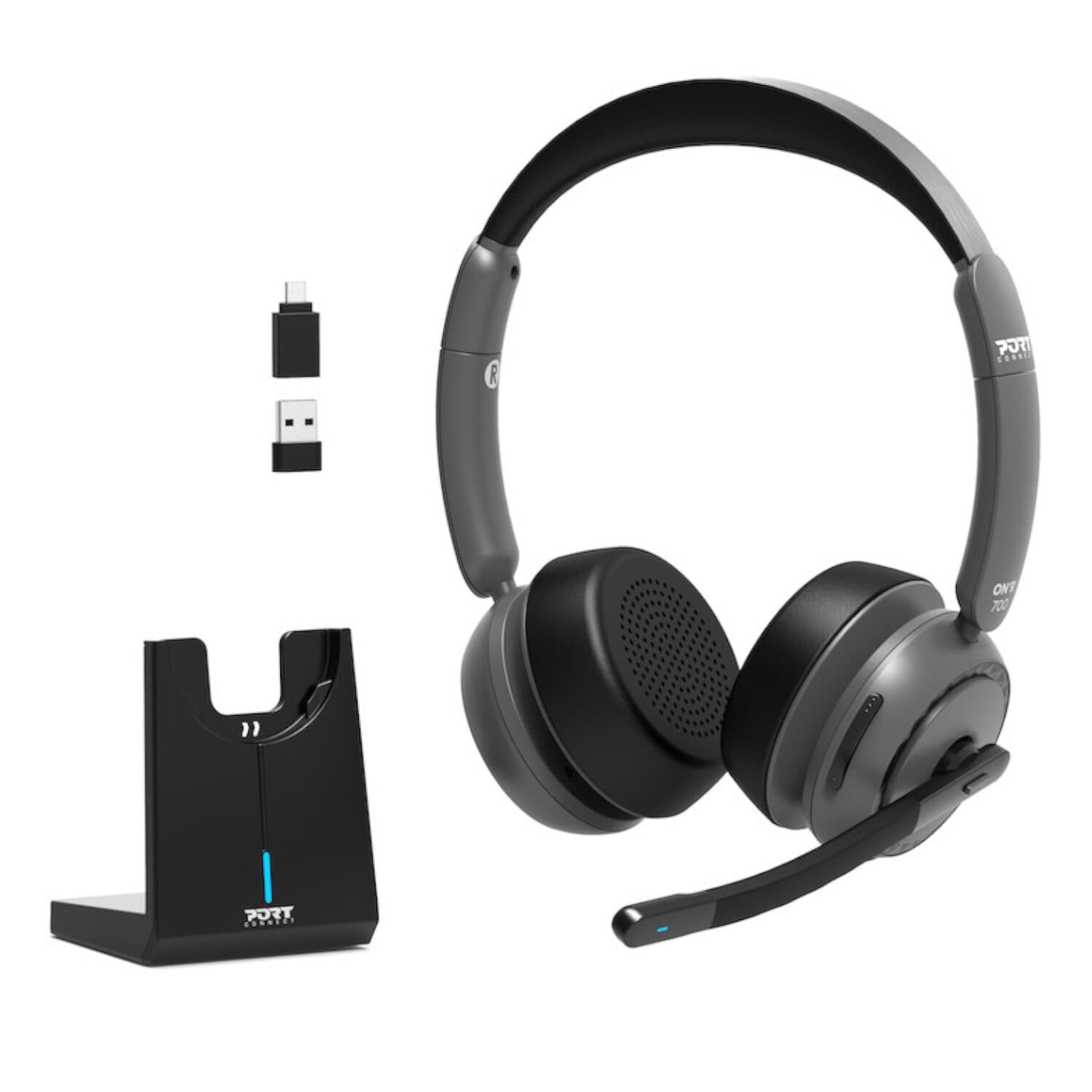 Port Connect ON’R 700 Bluetooth Wireless Headset with Noise Cancellation — image 1