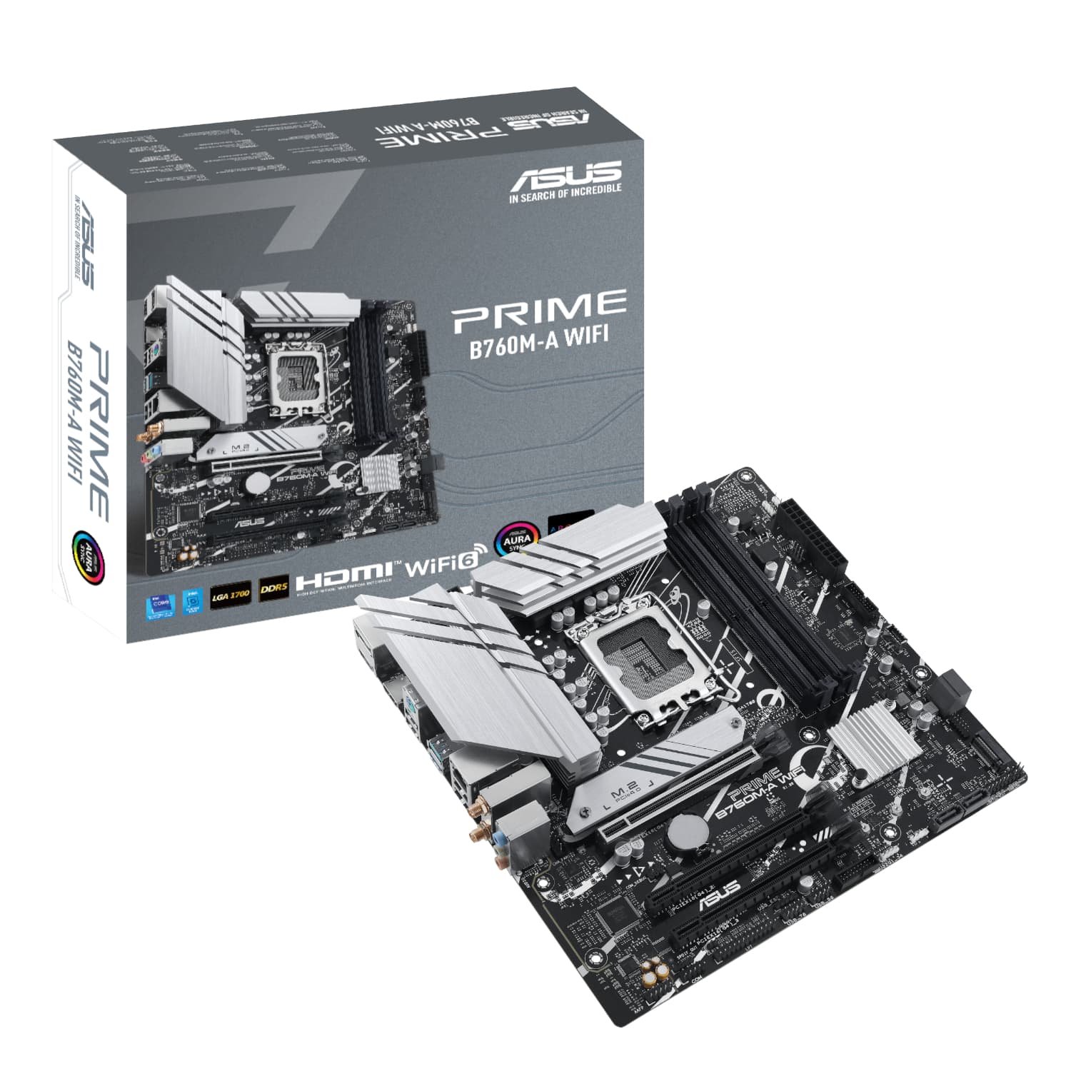 Asus PRIME B760M-A WIFI Intel LGA1700 M-ATX Motherboard — image 1
