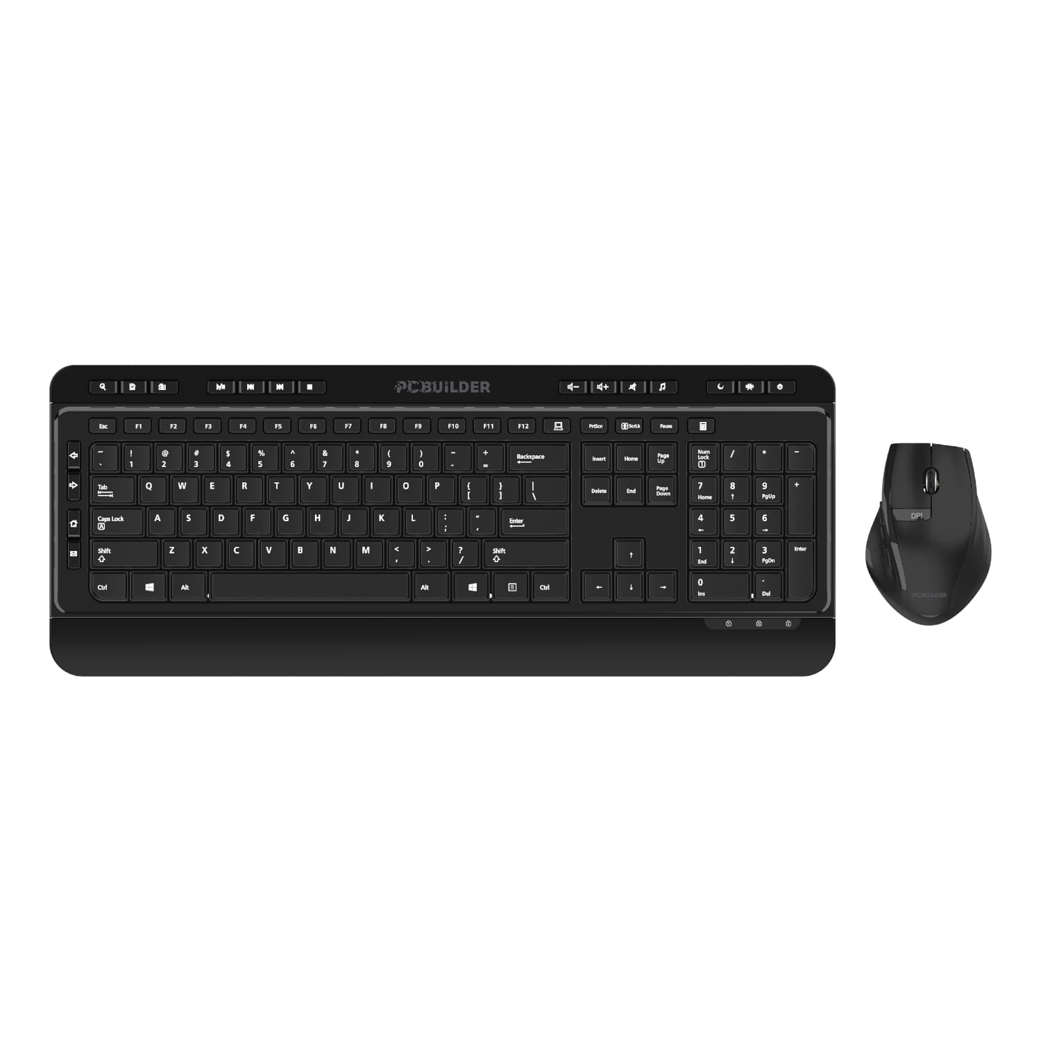 PCBuilder ALPHA Silent Wireless Keyboard and Mouse Combo — image 1