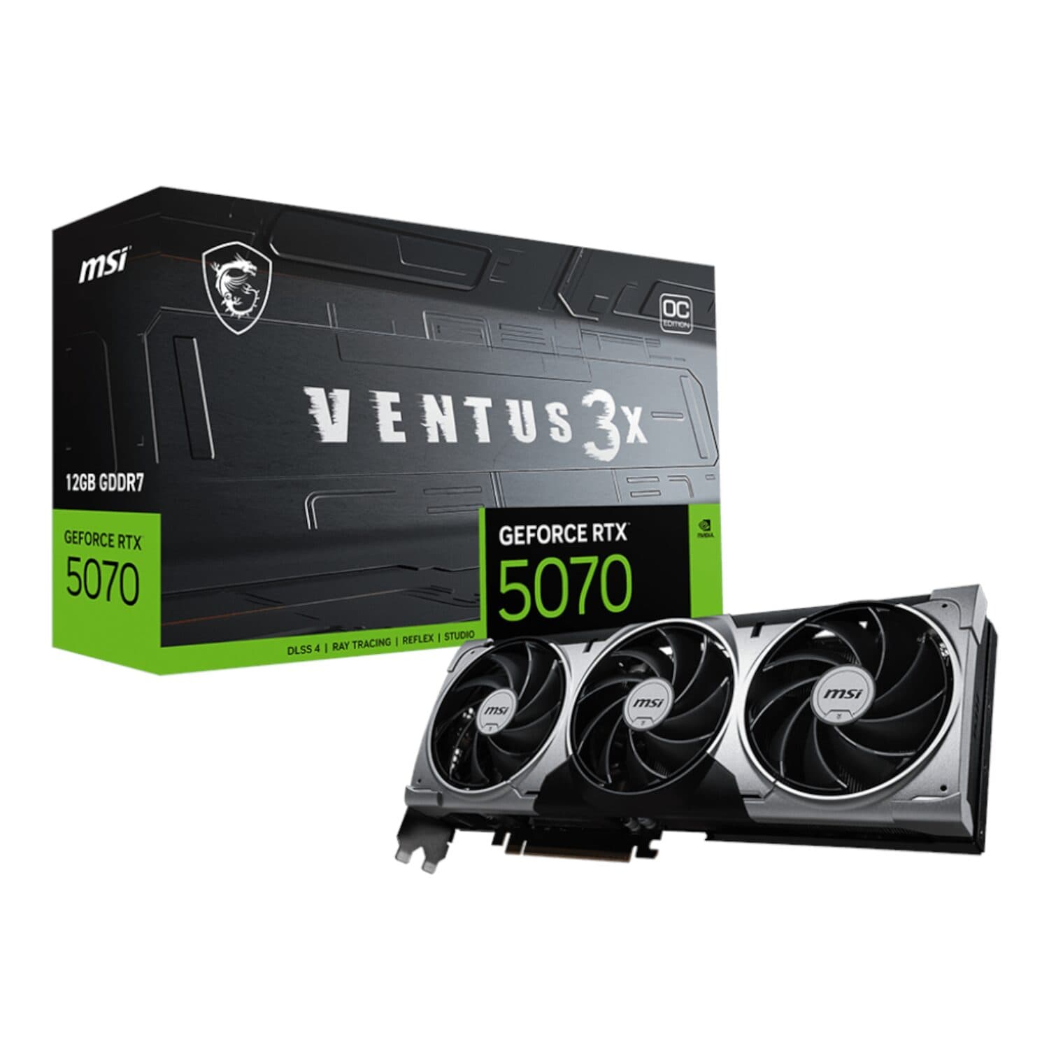 MSI GeForce RTX 5070 12GB VENTUS 3X OC Graphics Card - PCIe 5.0 — image 1