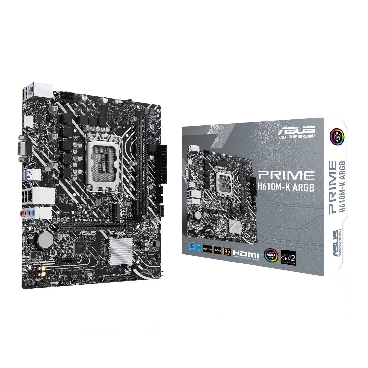 Asus PRIME H610M-R DDR5 LGA1700 Micro-ATX Motherboard — image 1