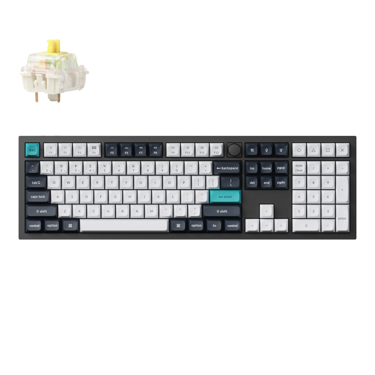 Keychron Q6 Max QMK/VIA Wireless Mechanical Keyboard (Full-Size, Gateron Jupiter Banana) — image 1