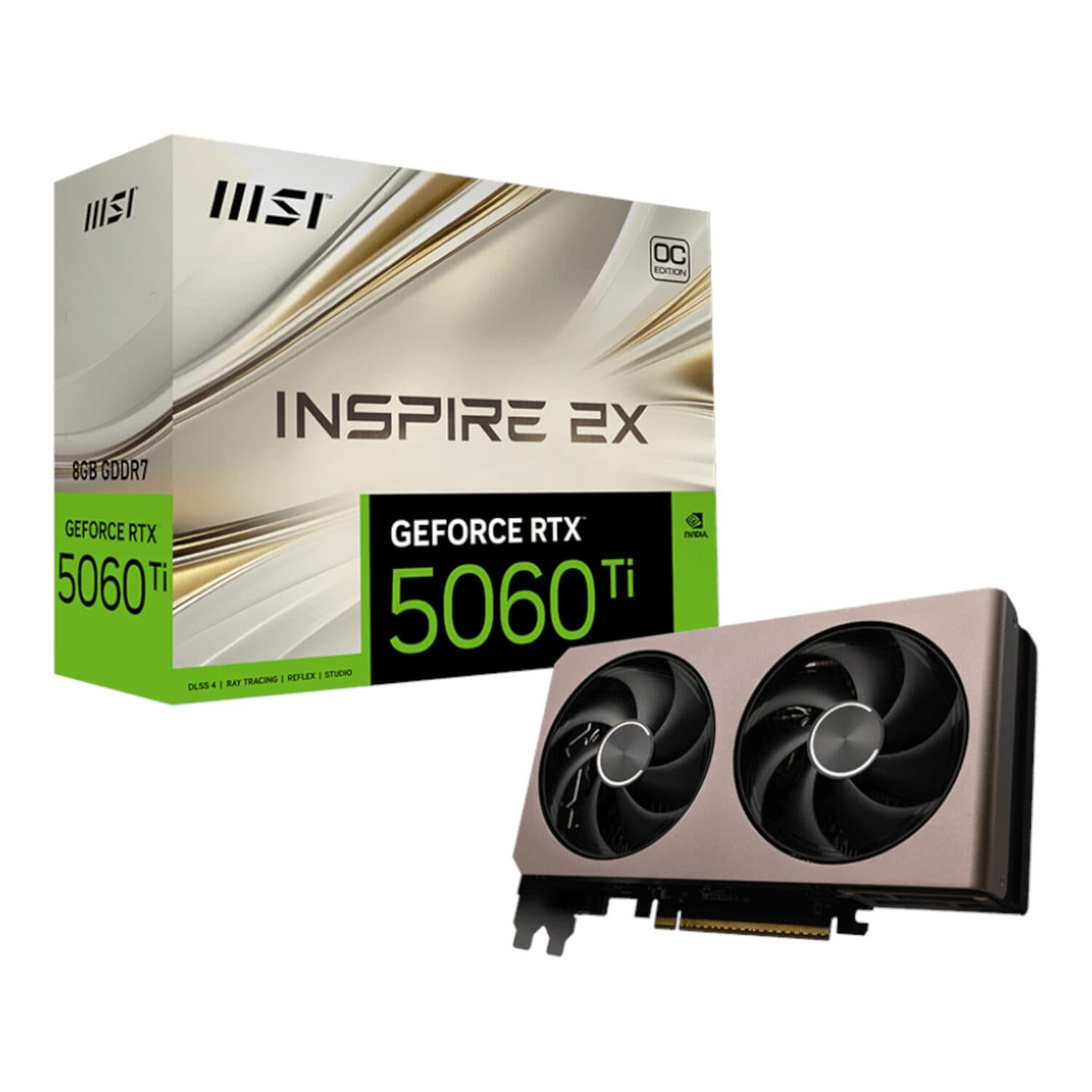 MSI GeForce RTX 5060 Ti 8GB INSPIRE 2X OC Graphics Card — image 1