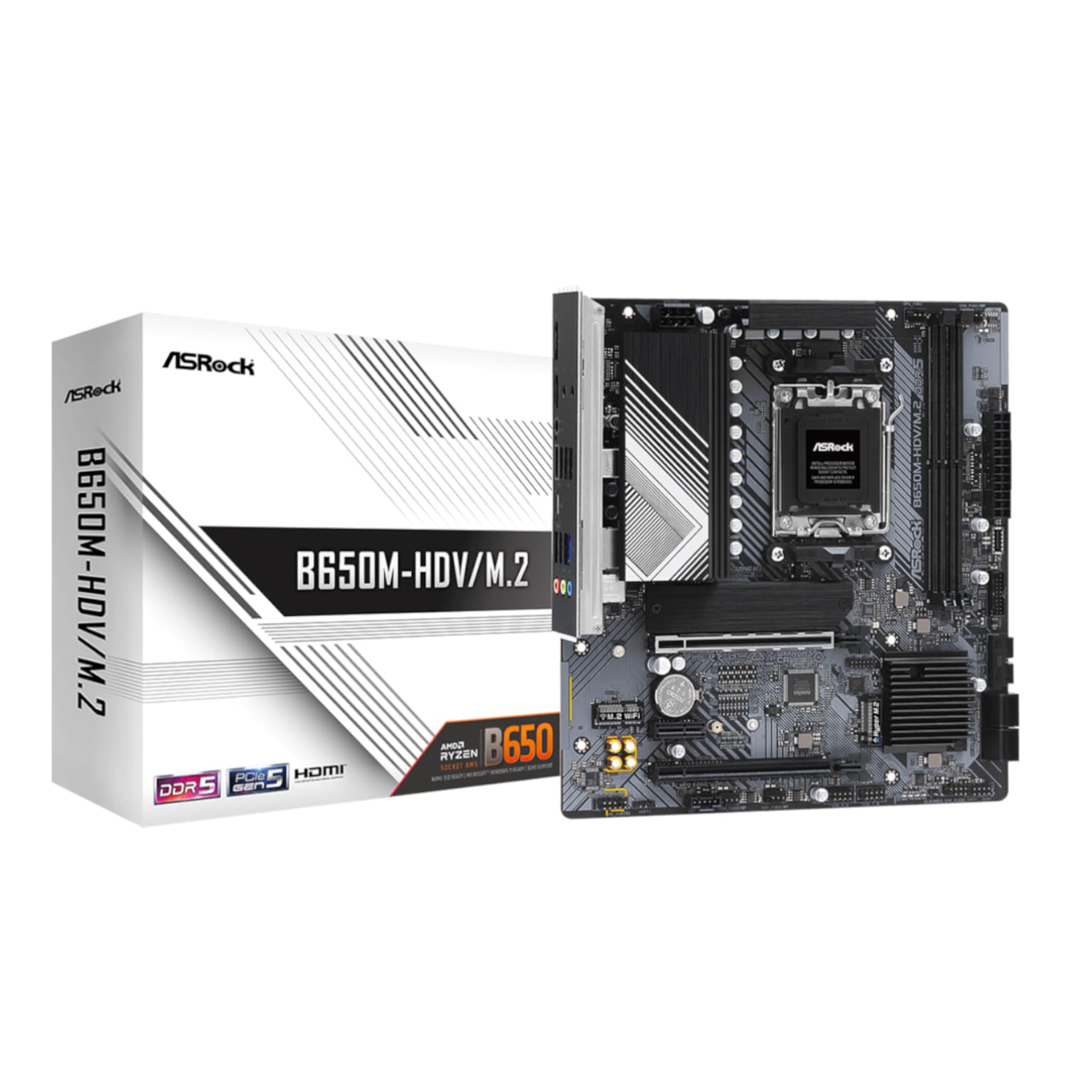 ASRock B650M-HDV/M.2 AM5 Micro-ATX Motherboard — image 1