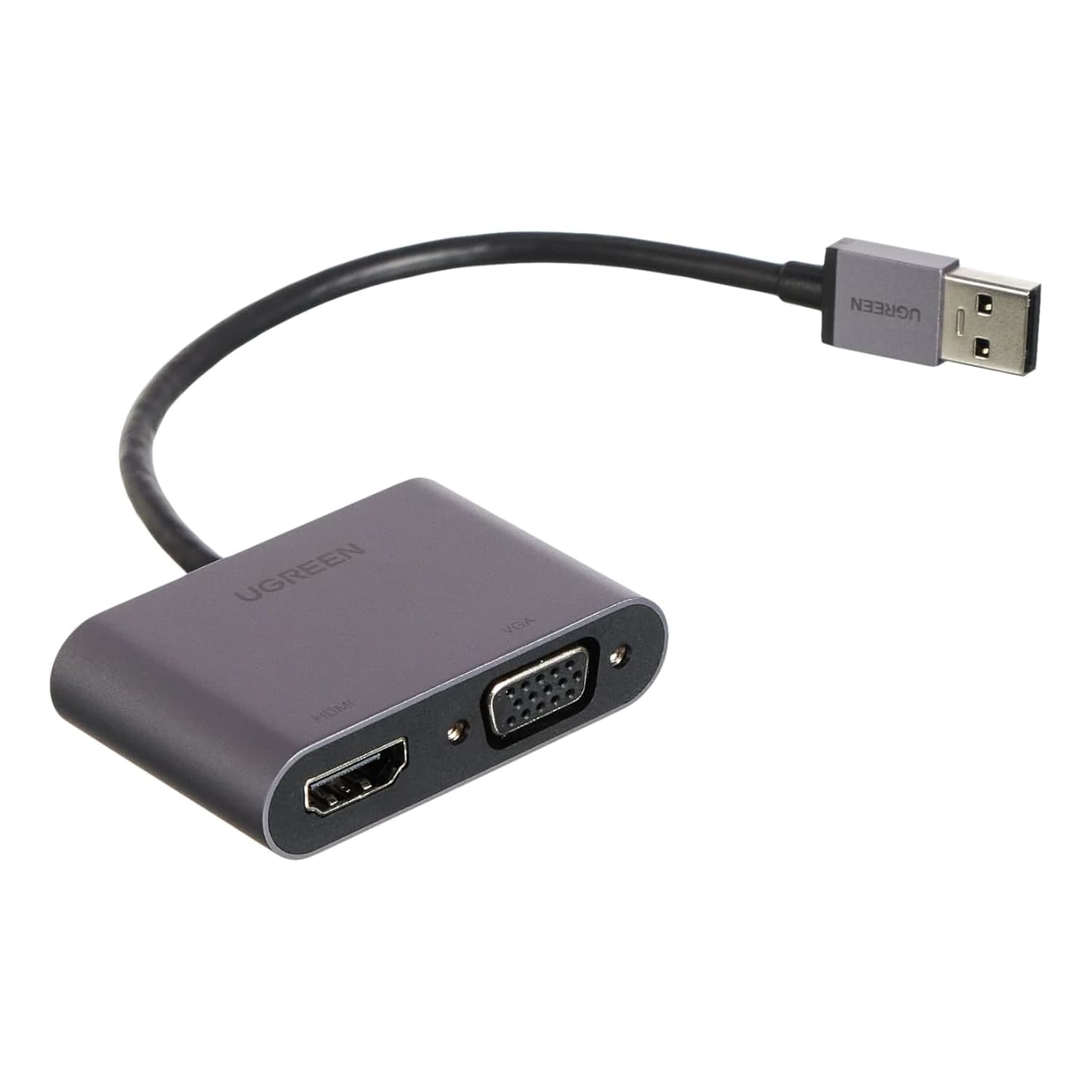 UGREEN CM449 USB-A to HDMI + VGA 1080P Display Adapter — image 1