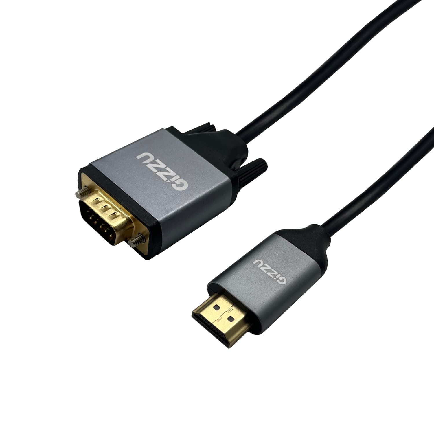 Gizzu Full HD HDMI to VGA Cable (1.8m) - Black — image 1