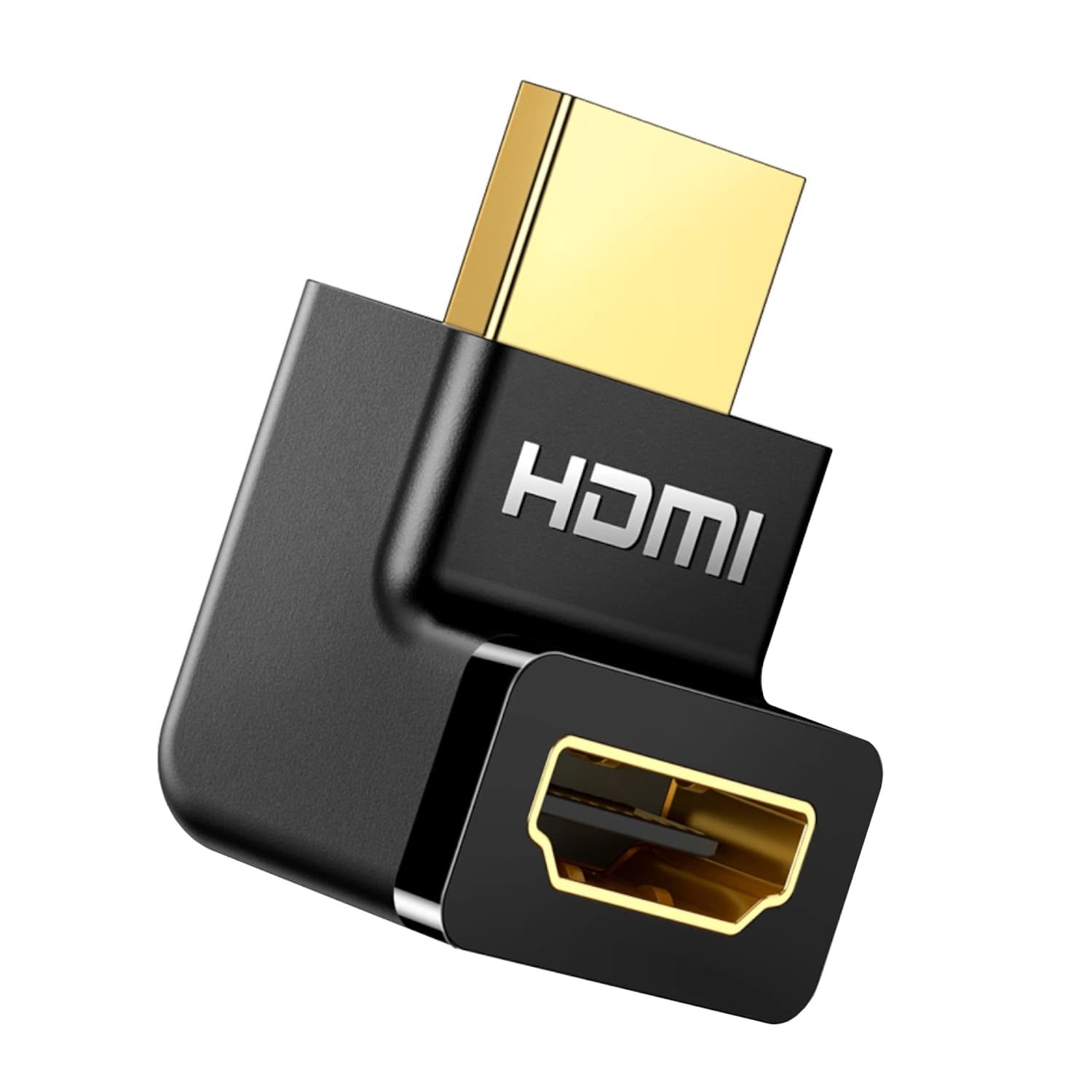 UGREEN HD112 HDMI 4K Male to Female Up-angled Connector - Black — image 1