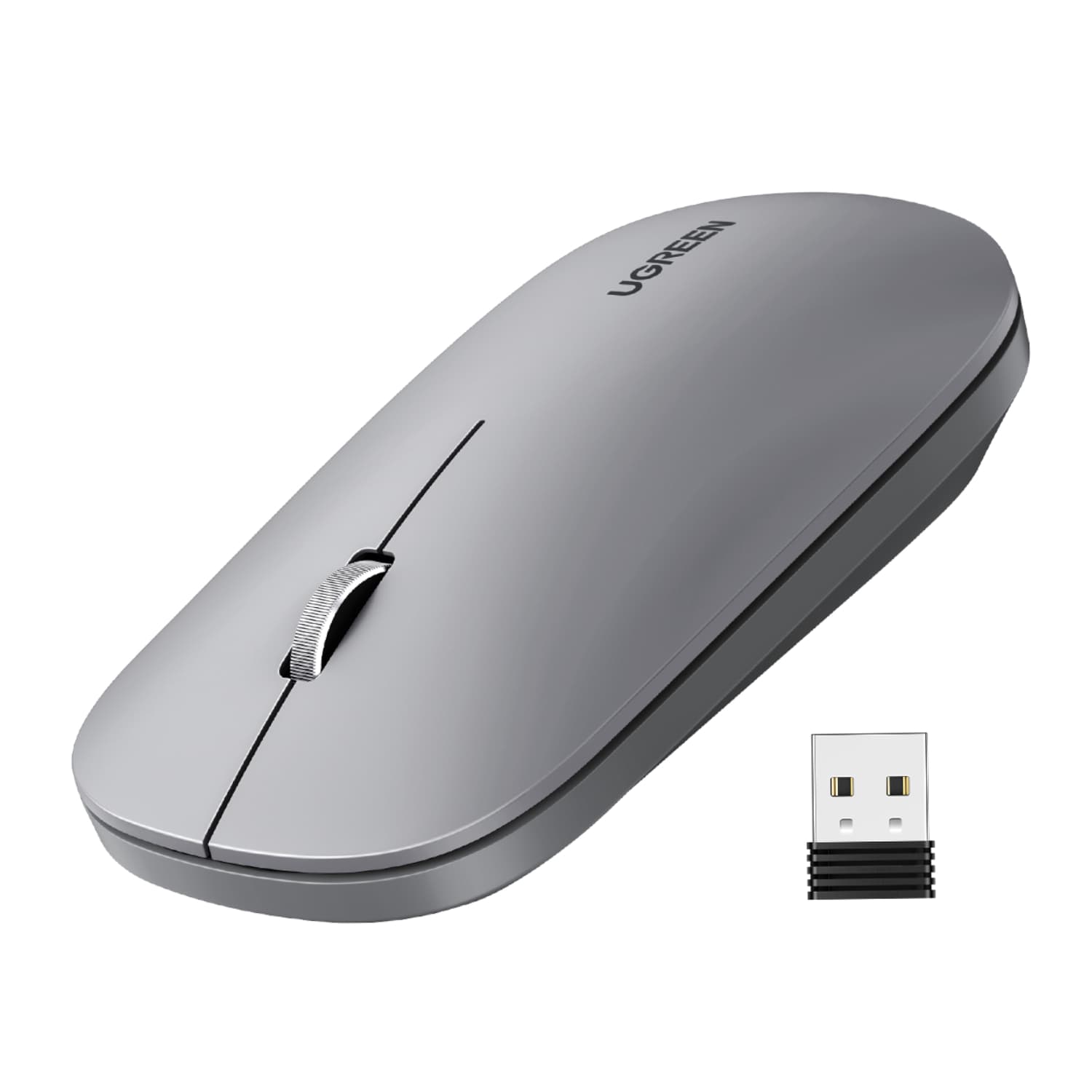 UGREEN Portable 2.4GHz Wireless Mouse - Grey — image 1