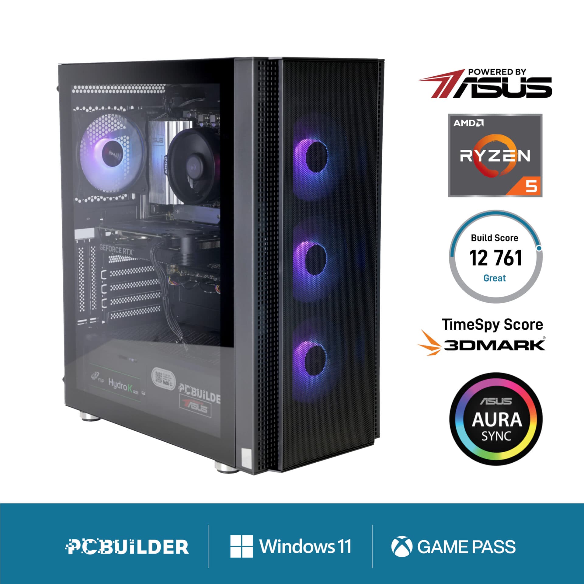 PCBuilder Ryzen 5 8400F OBLIVION Windows 11 Gaming PC — image 1