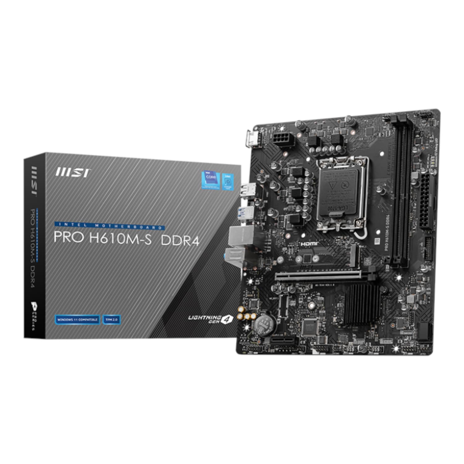 MSI H610M-S PRO LGA1700 M-ATX DDR4 Motherboard — image 1