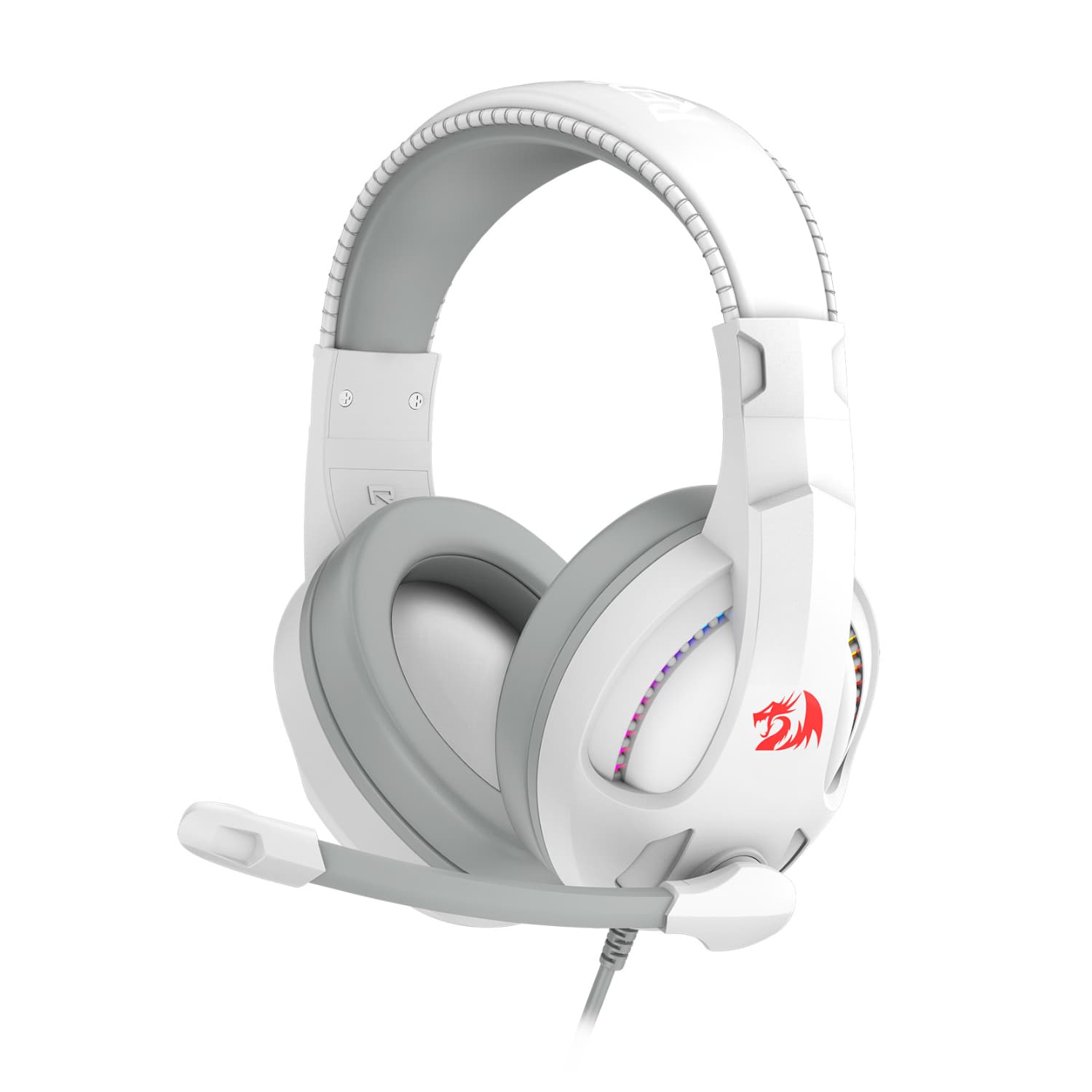 Redragon H211 CRONUS Surround Sound RGB Wired Gaming Headset – White — image 1