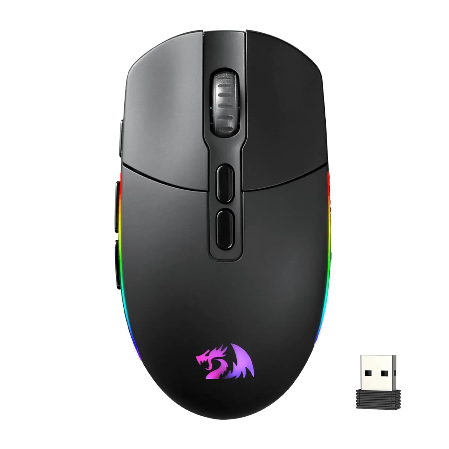 Redragon M719 Pro INVADER 10000DPI 2.4GHz Wireless Gaming Mouse - Black — image 1