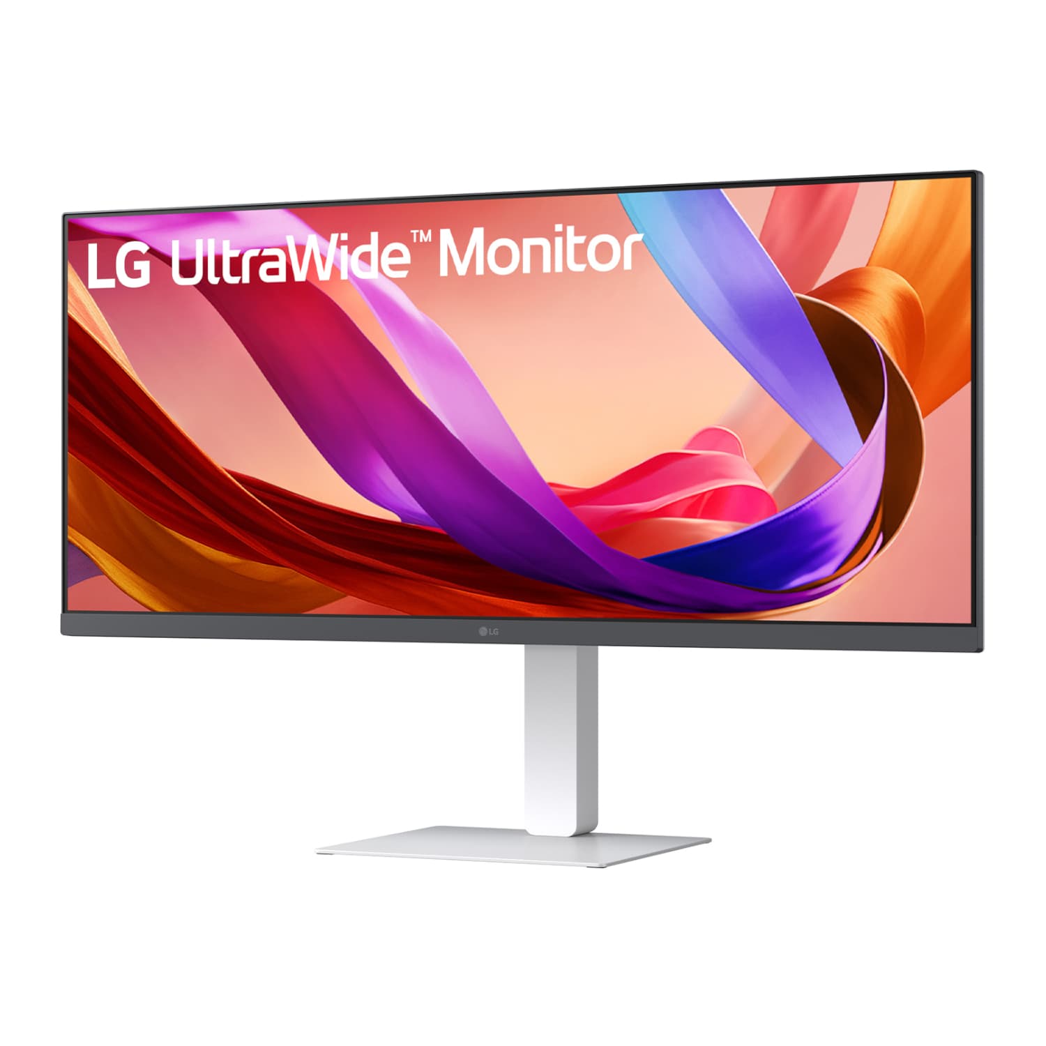 LG UltraWide 34" FHD IPS White Monitor 100Hz USB-C incl Speaker — image 1