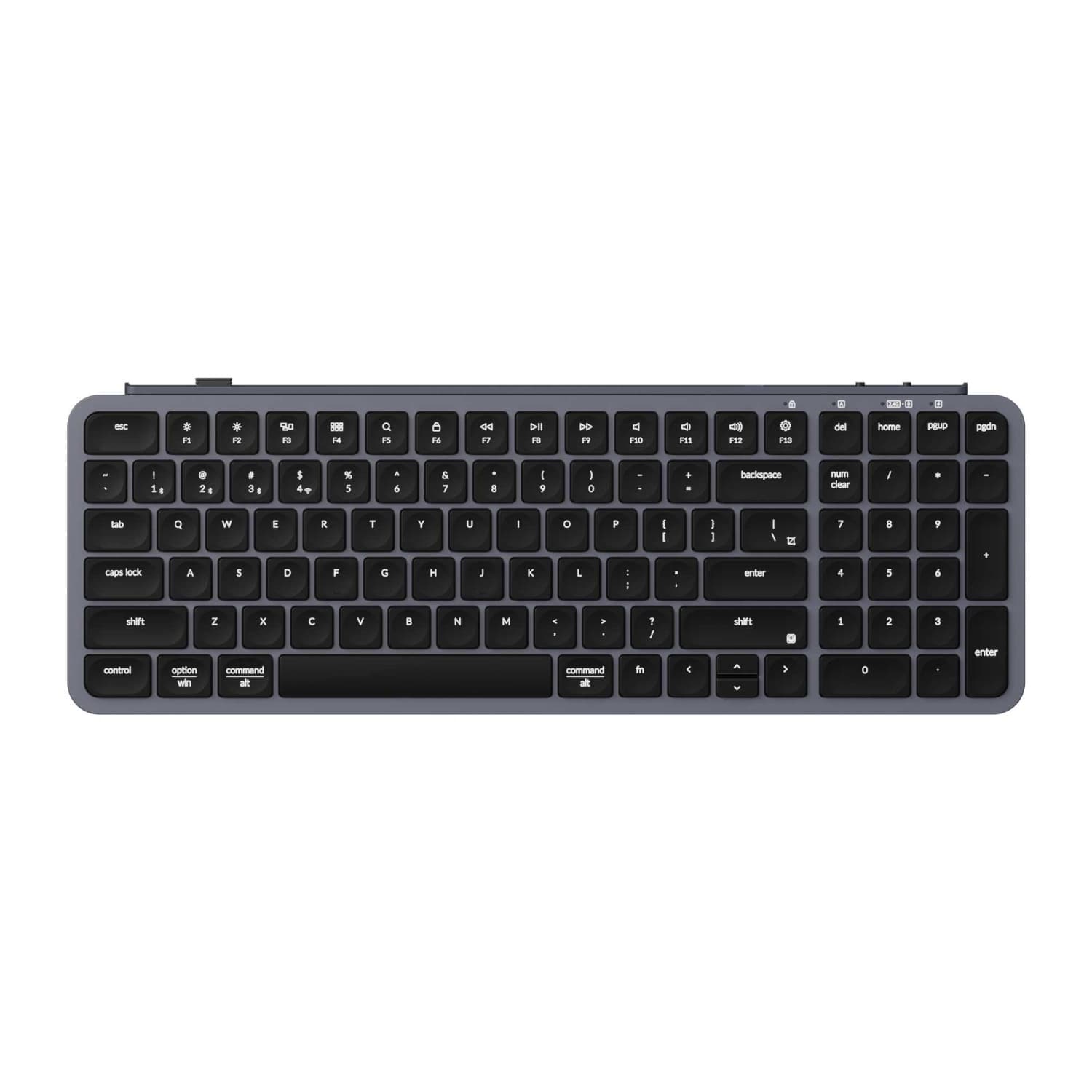 Keychron B2 Pro Ultra-Slim 96% Wireless Keyboard - Space Gray — image 1