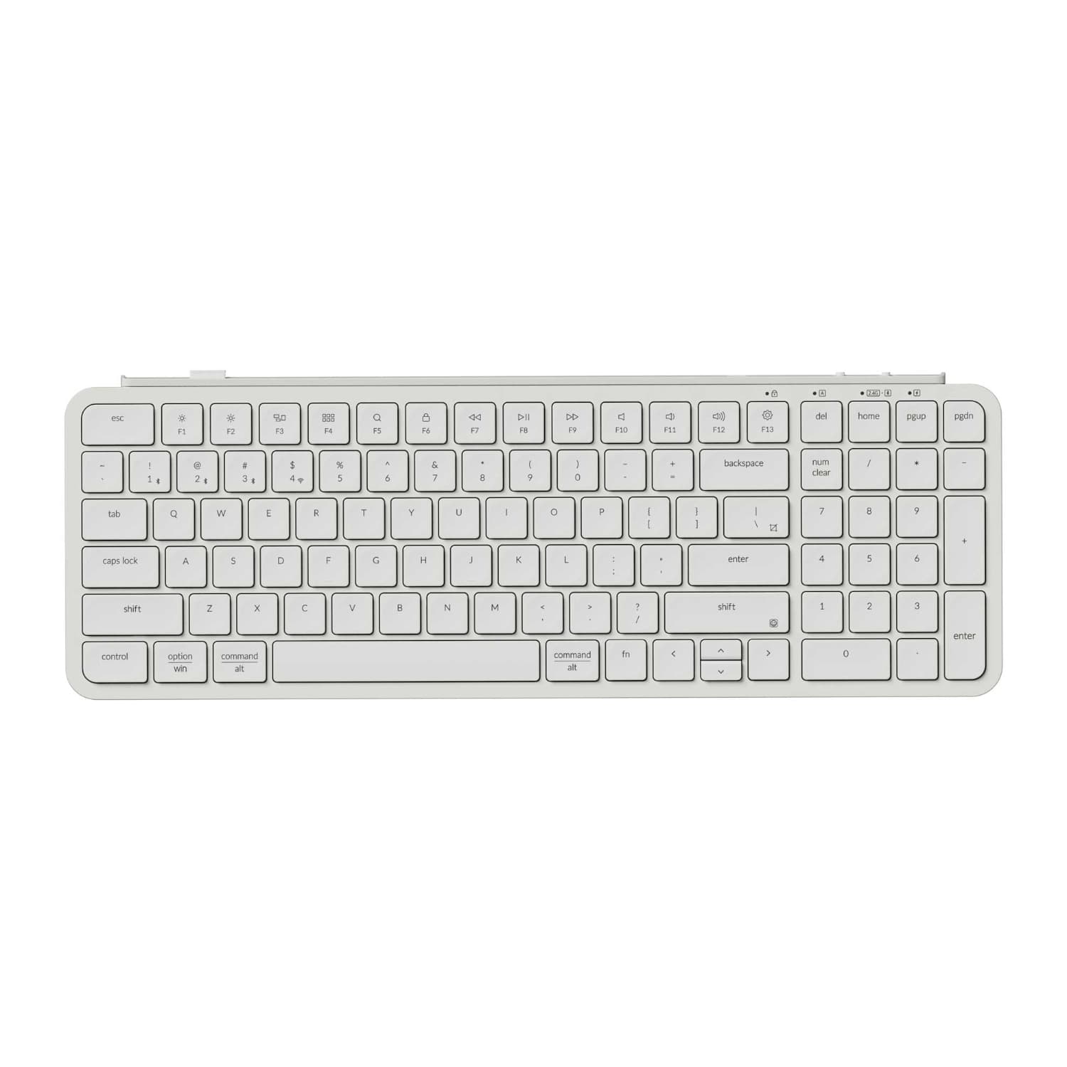 Keychron B2 Pro Ultra-Slim 96% Wireless Keyboard - Ivory White — image 1