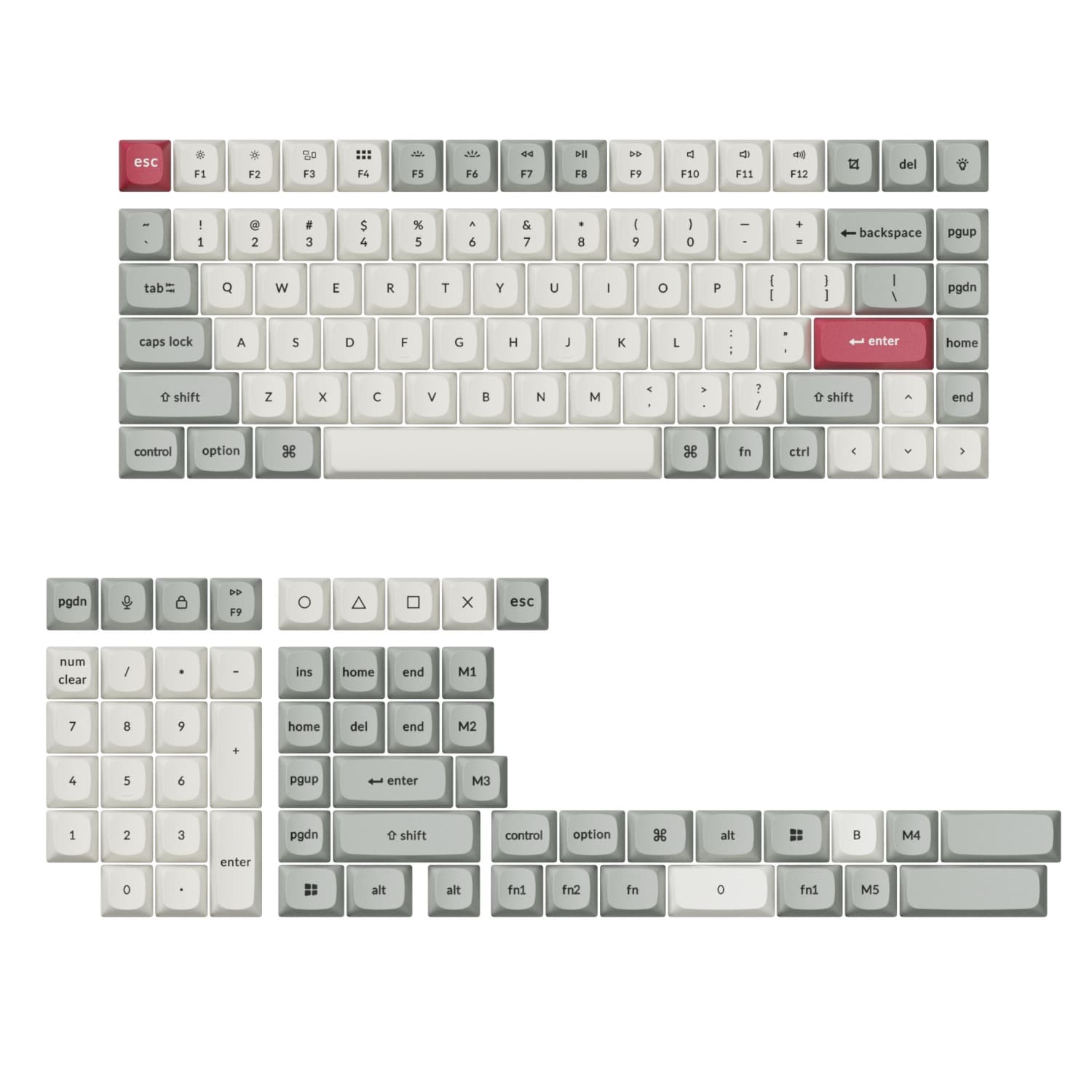 Keychron Double-Shot PBT OSA Keycap Set - Retro — image 1
