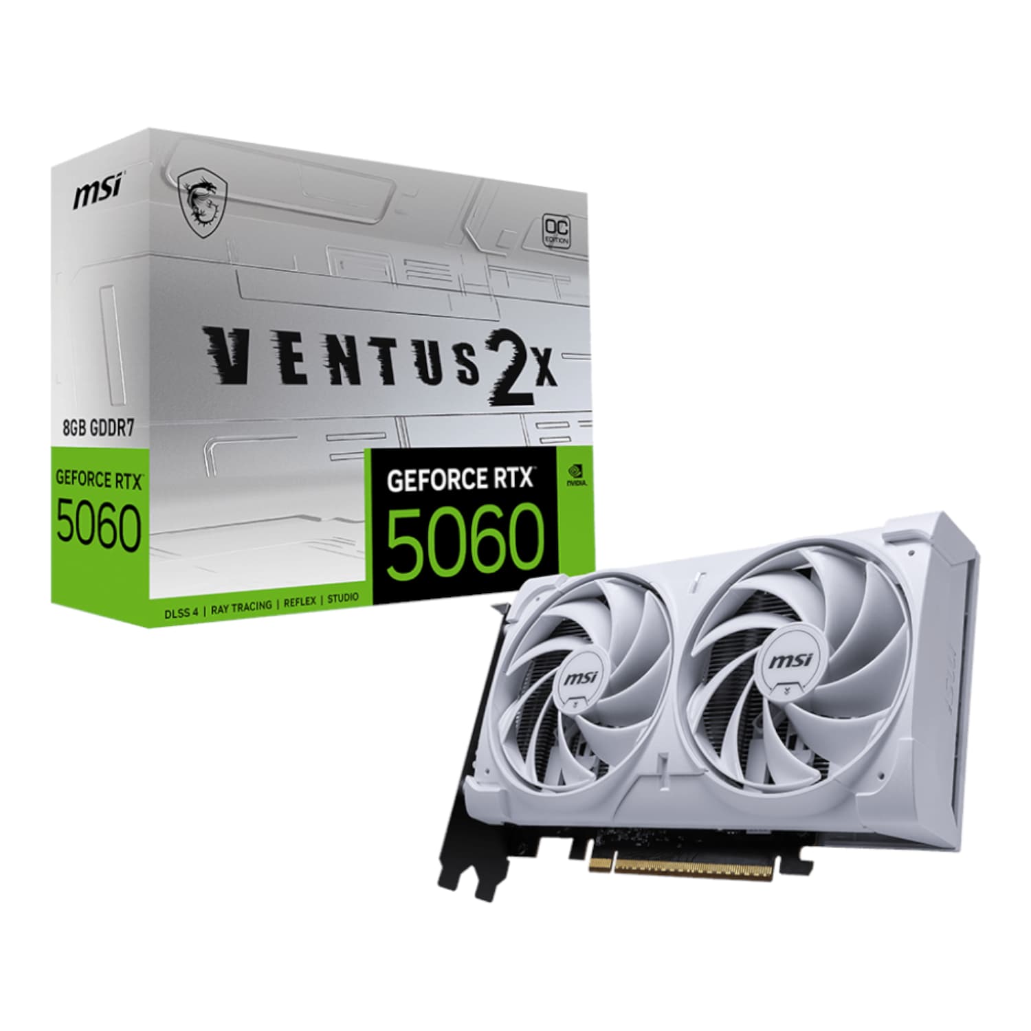MSI GF RTX 5060 VENTUS 2X OC 8GB WH — image 1