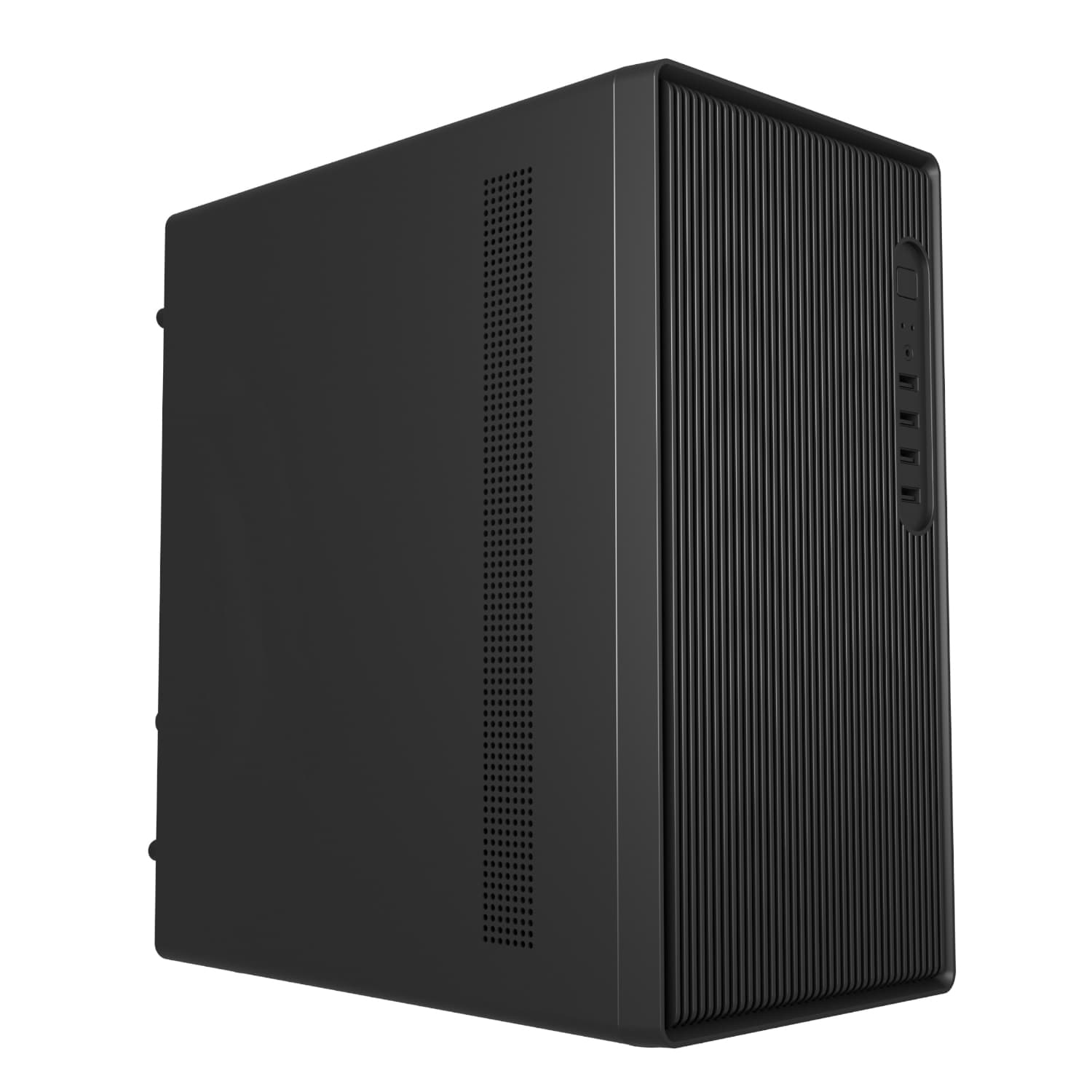 FSP S120 M-ATX Mid Tower Desktop Chassis - Black — image 1
