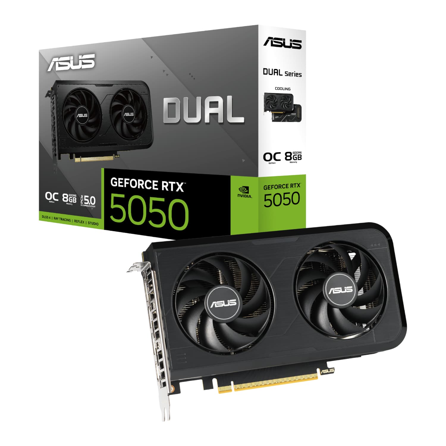 Asus Nvidia GeForce RTX 5050 Dual OC 8GB GDDR6 Graphics Card — image 1