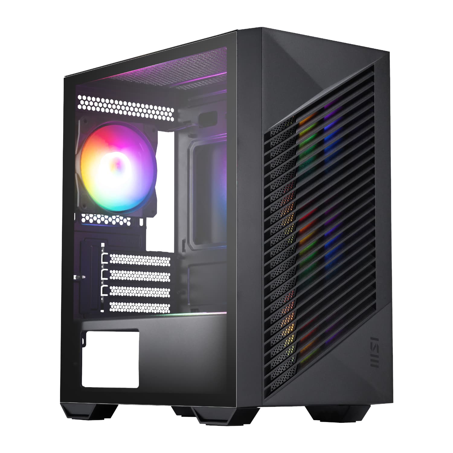 MSI PRO FORGE M050A Micro-ATX Gaming Chassis - Black — image 1