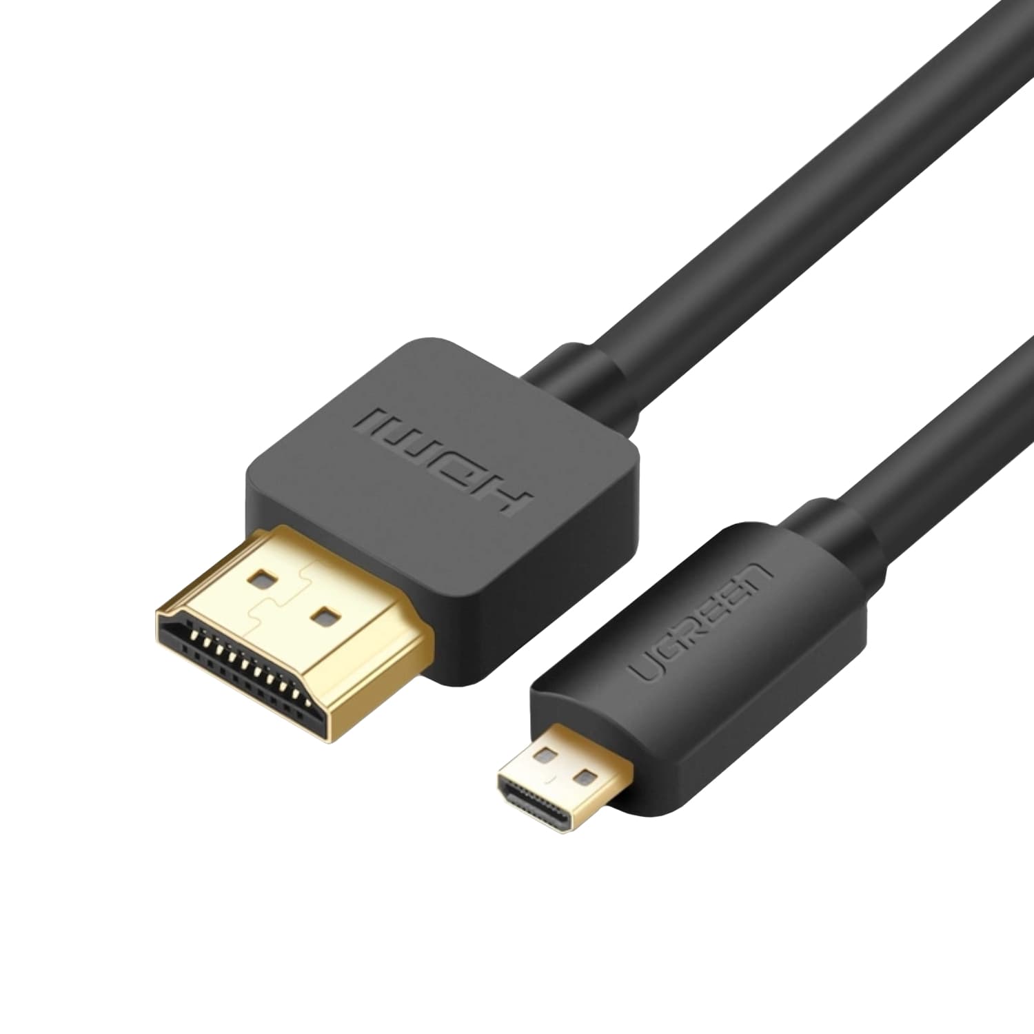 UGREEN HD127 Micro HDMI to HDMI 2.0 Cable 1.5M - Black — image 1